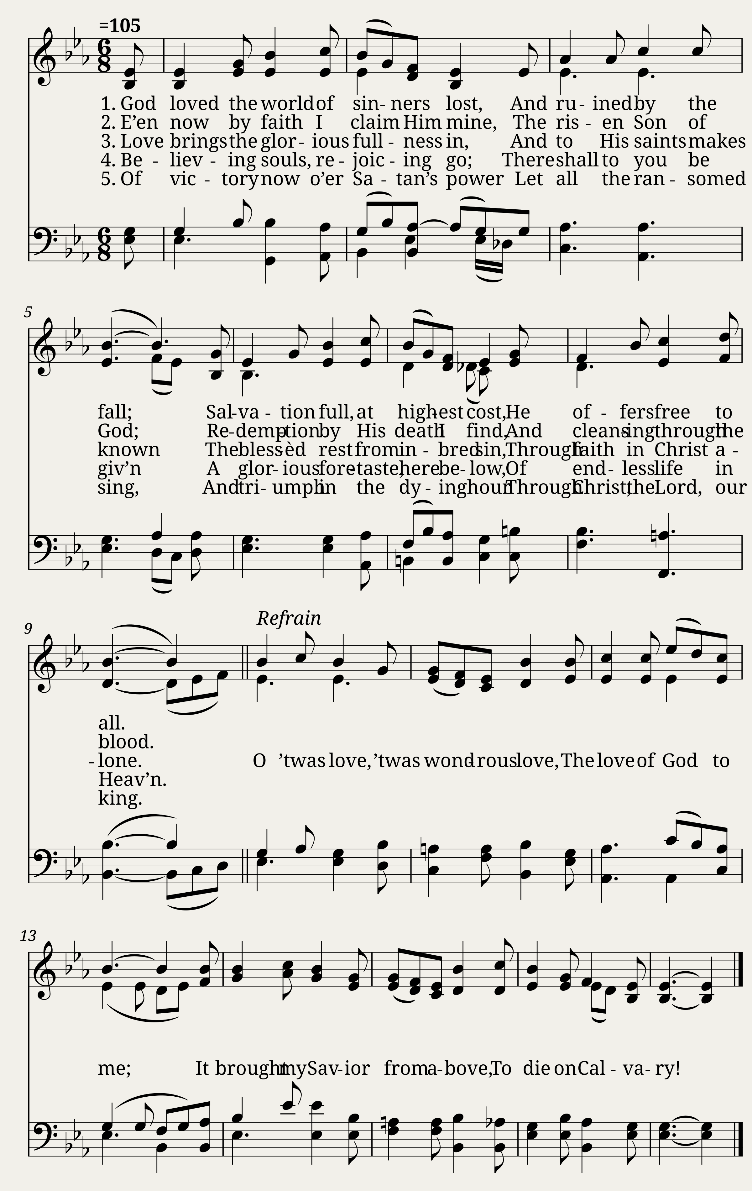 God loved the world - William G. Fischer