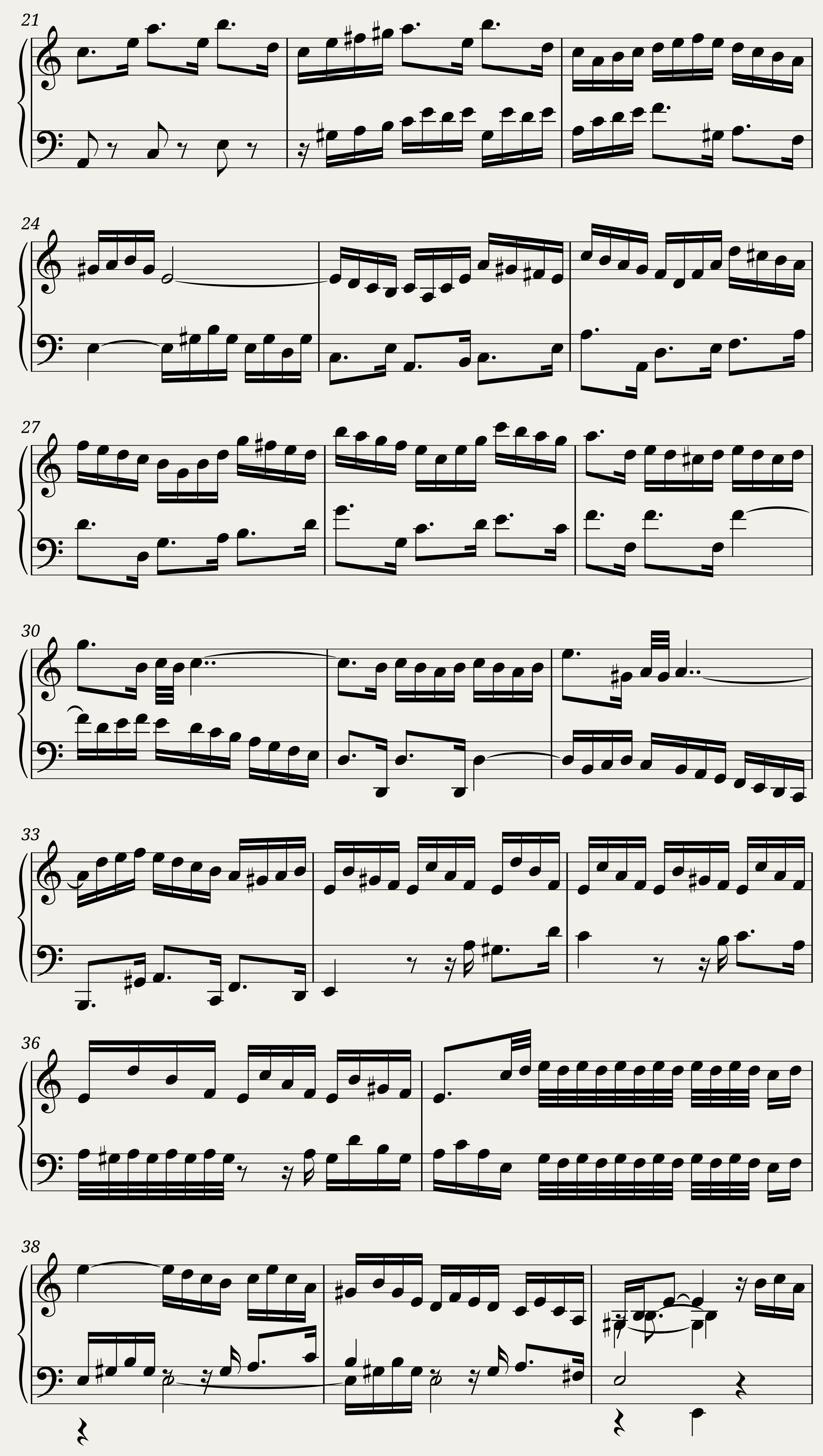 BWV 825 Partita I Corrente — 2/5