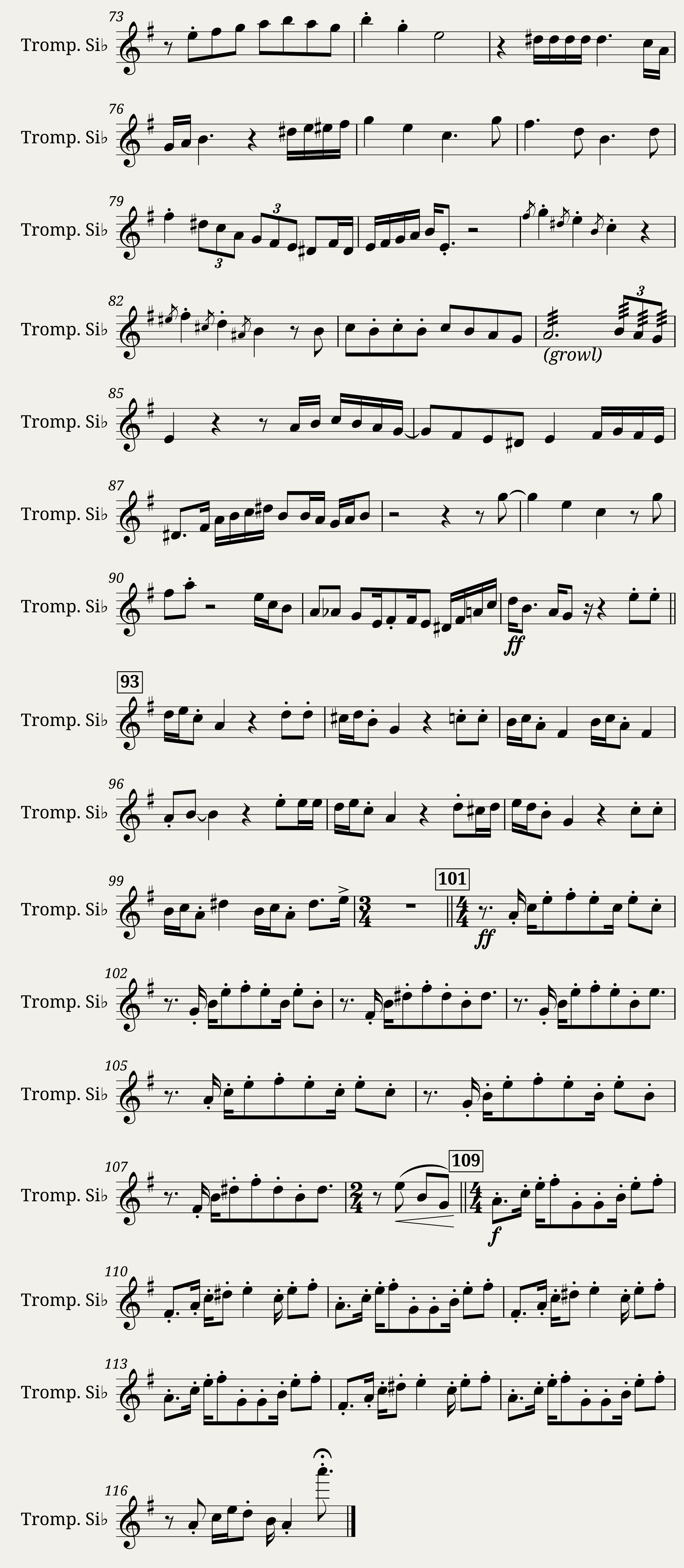 Floral Fury (PLAYABLE FULL TRUMPET SOLO) — 3/3
