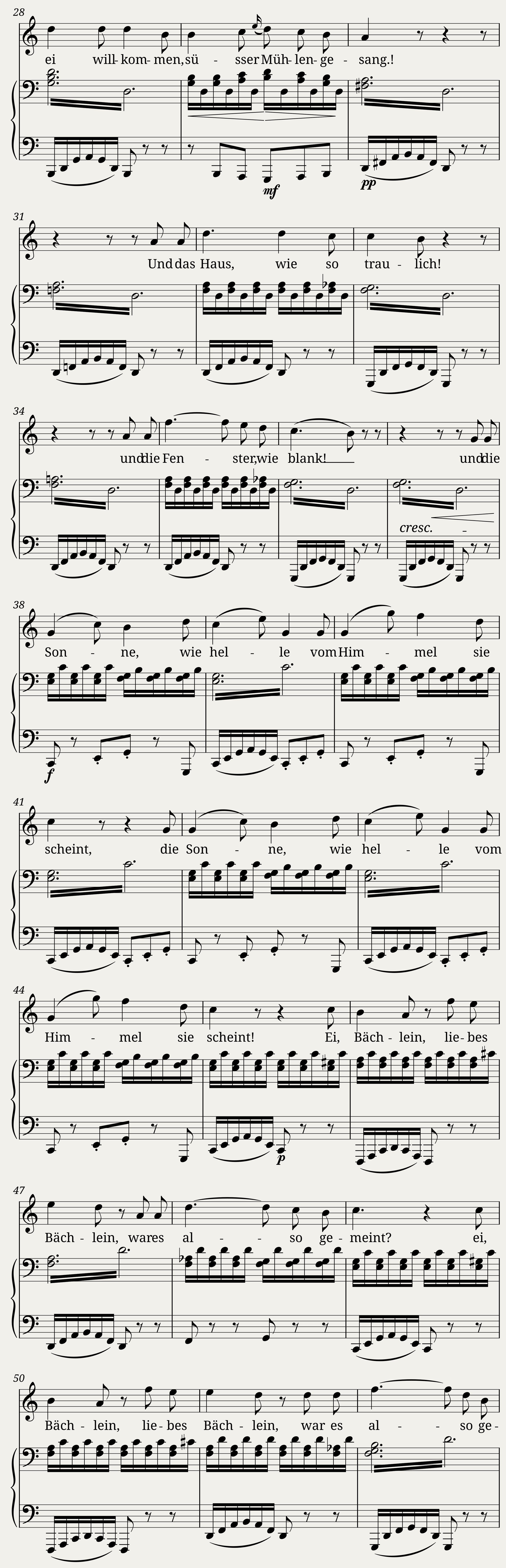 Franz Schubert: Die schöne Müllerin - D 795 No3 Halt — 2/3