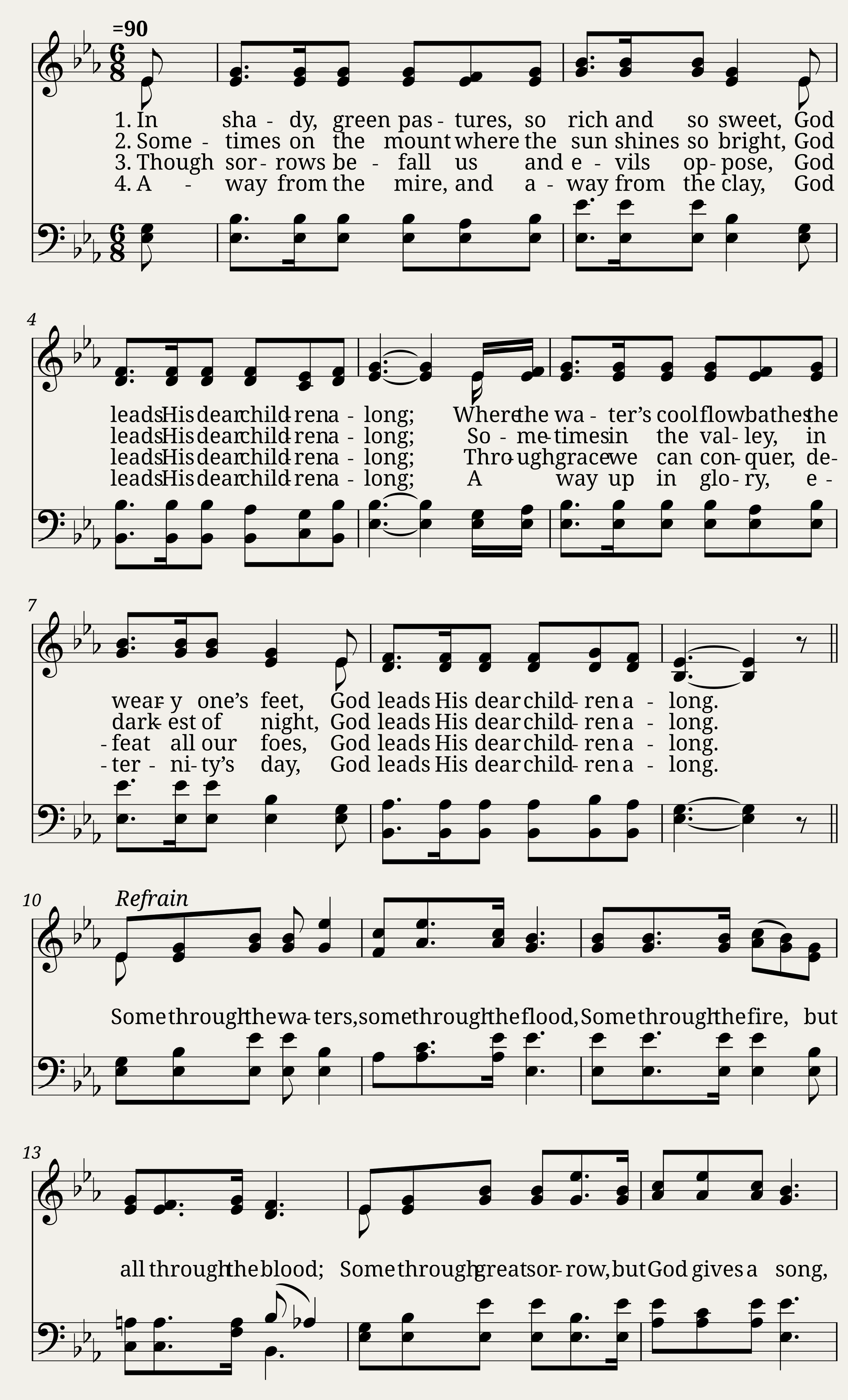 God leads us along - George A. Young — 1/2