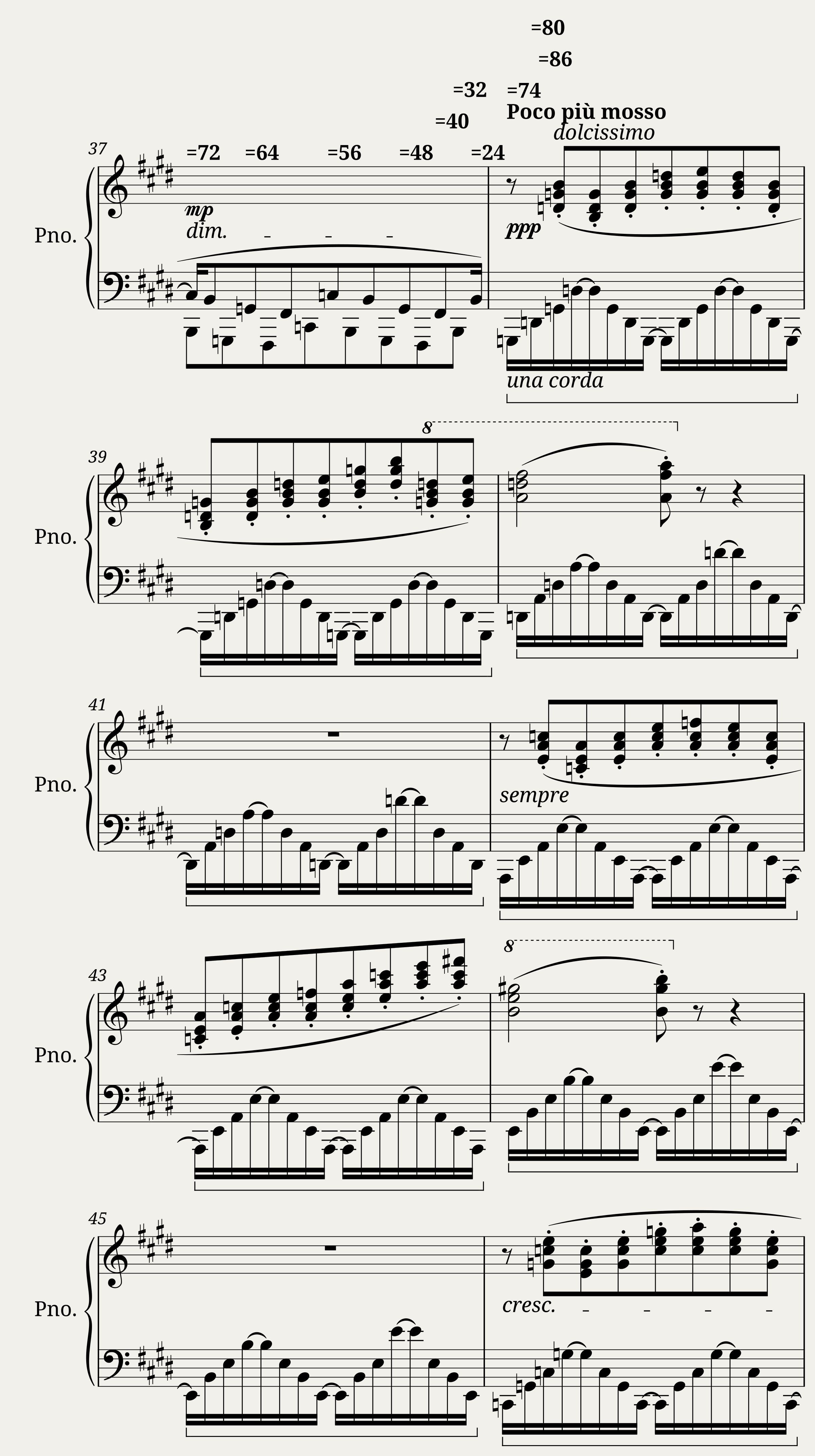Franz Liszt: Transcendental Étude No.11 in D-flat major Harmonies du soir — 4/11