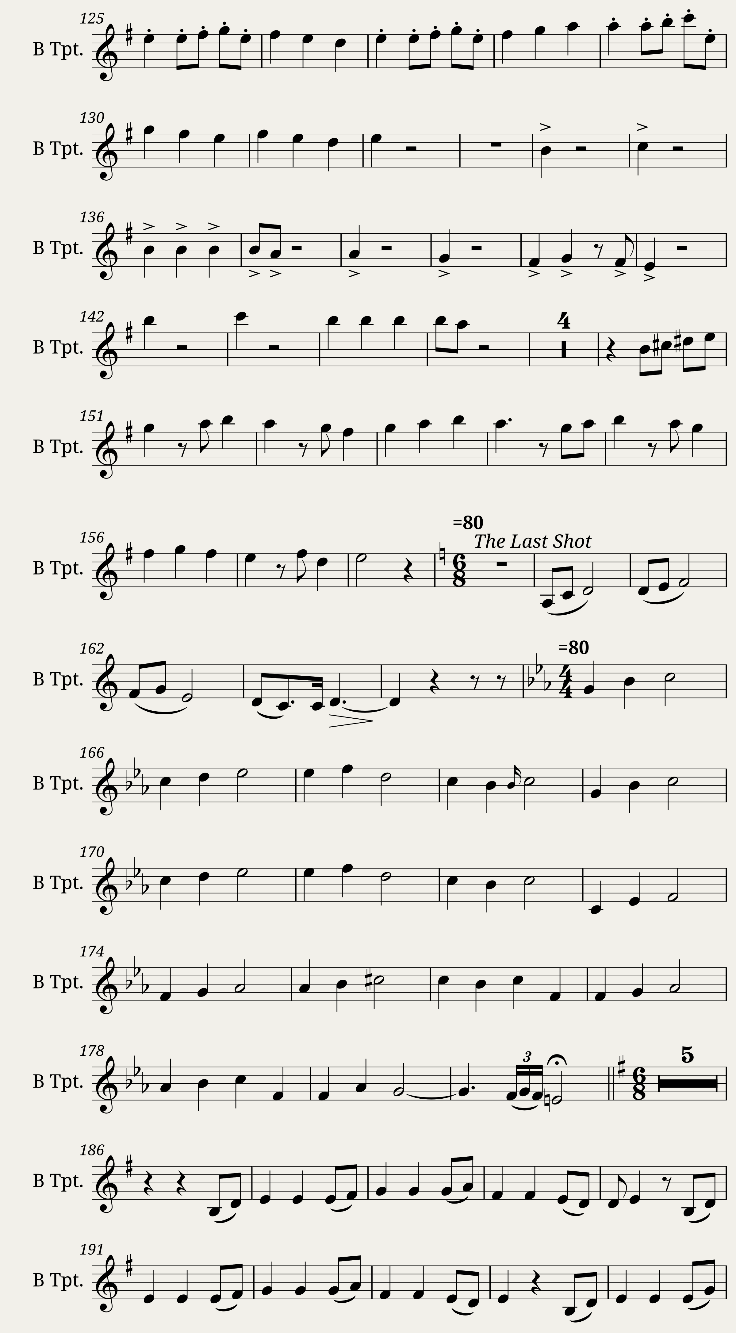VideoScore: Pirates of the Caribbean (trumpet medley) — 3/4