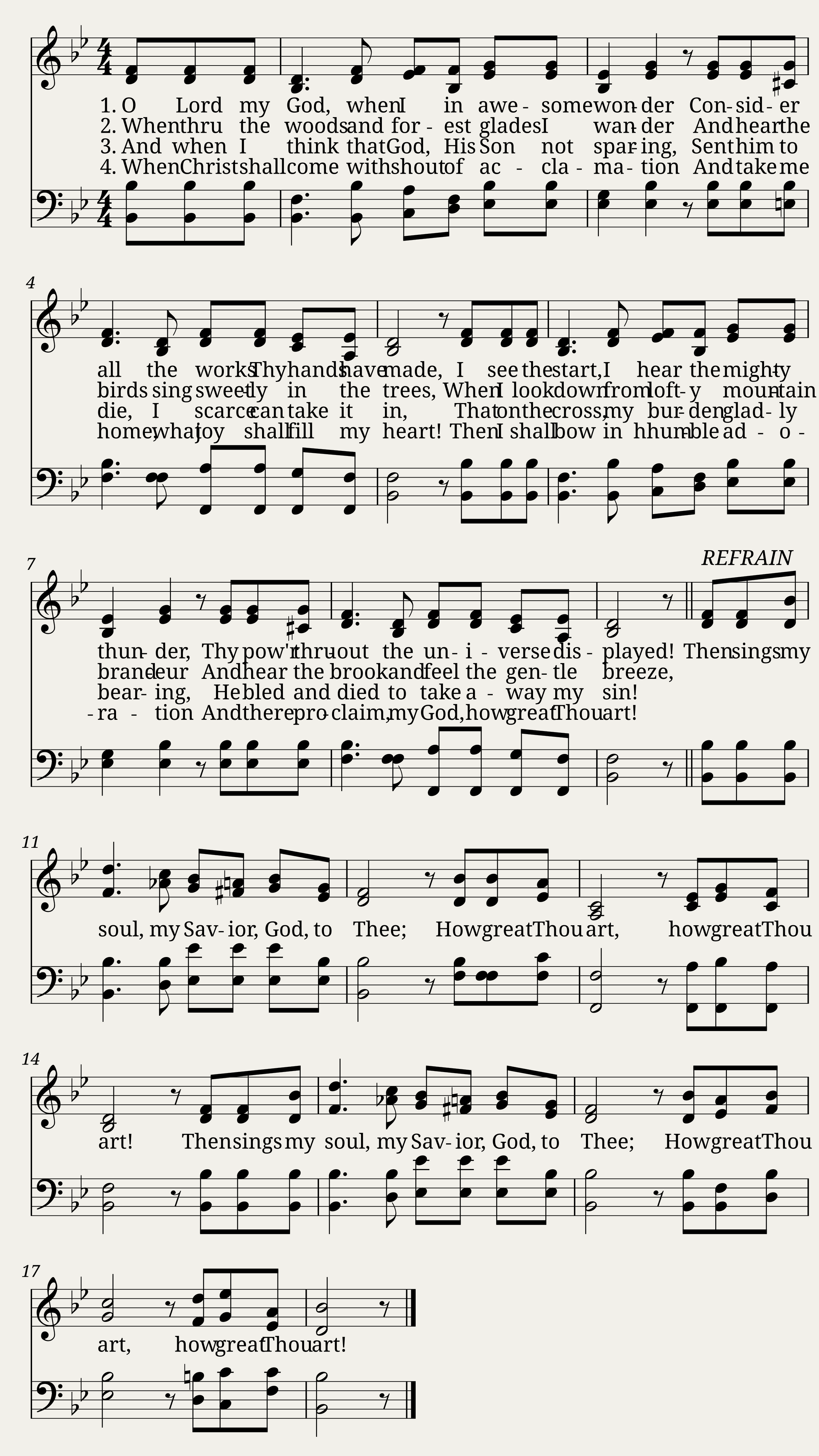 Old Swedish folk tune - How Great Thou Art