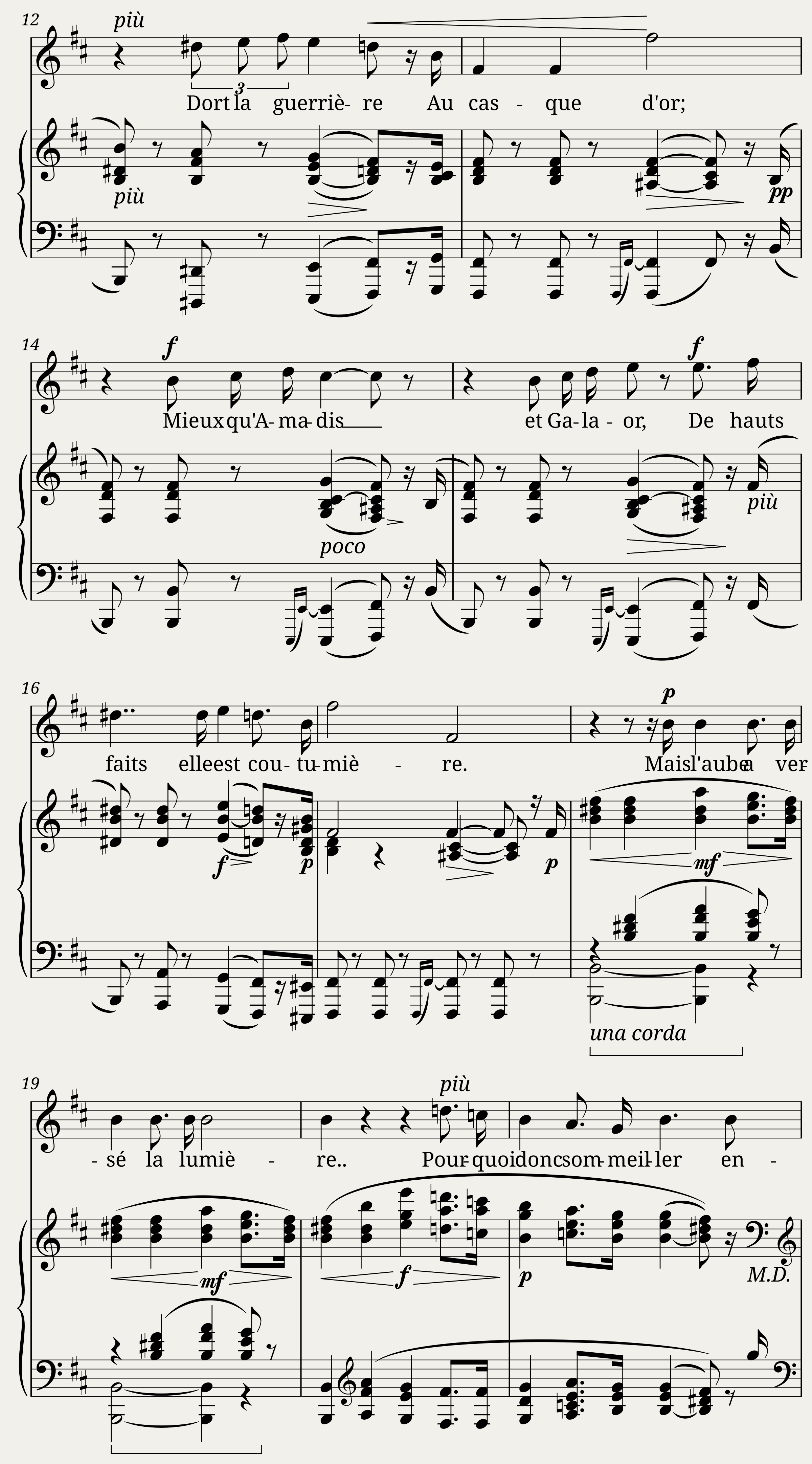 Holmès Augusta - 20 Melodies No.11 - La guerrière — 2/4