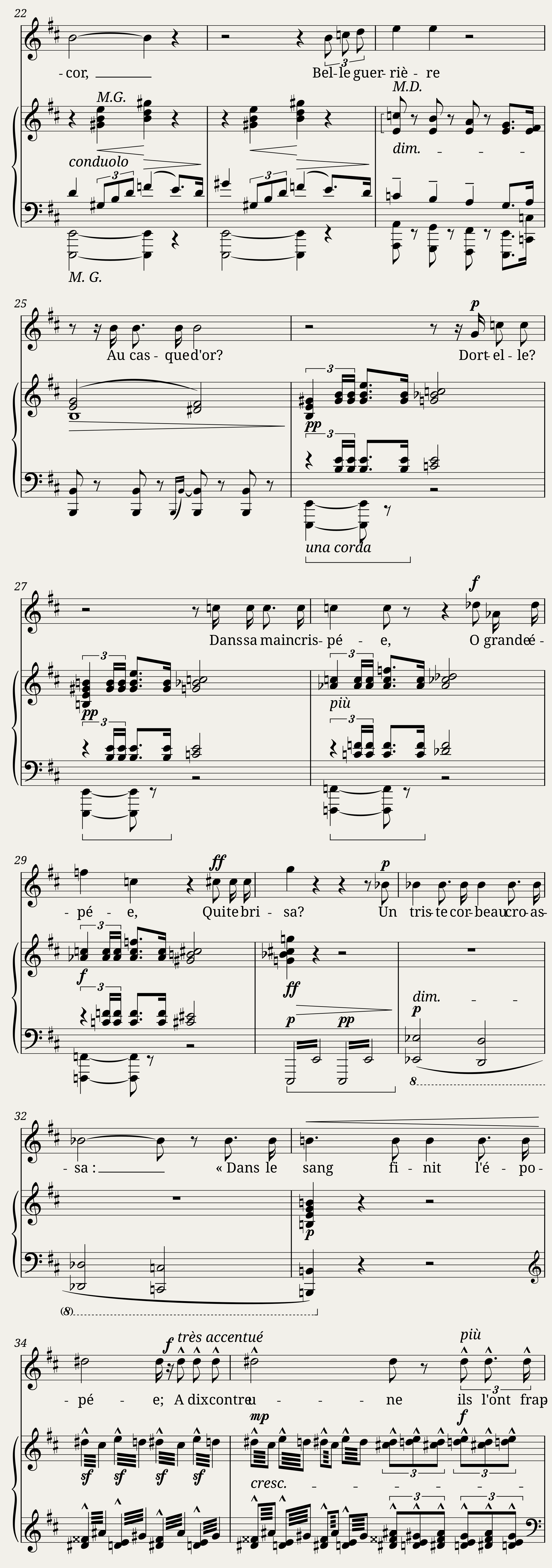 Holmès Augusta - 20 Melodies No.11 - La guerrière — 3/4