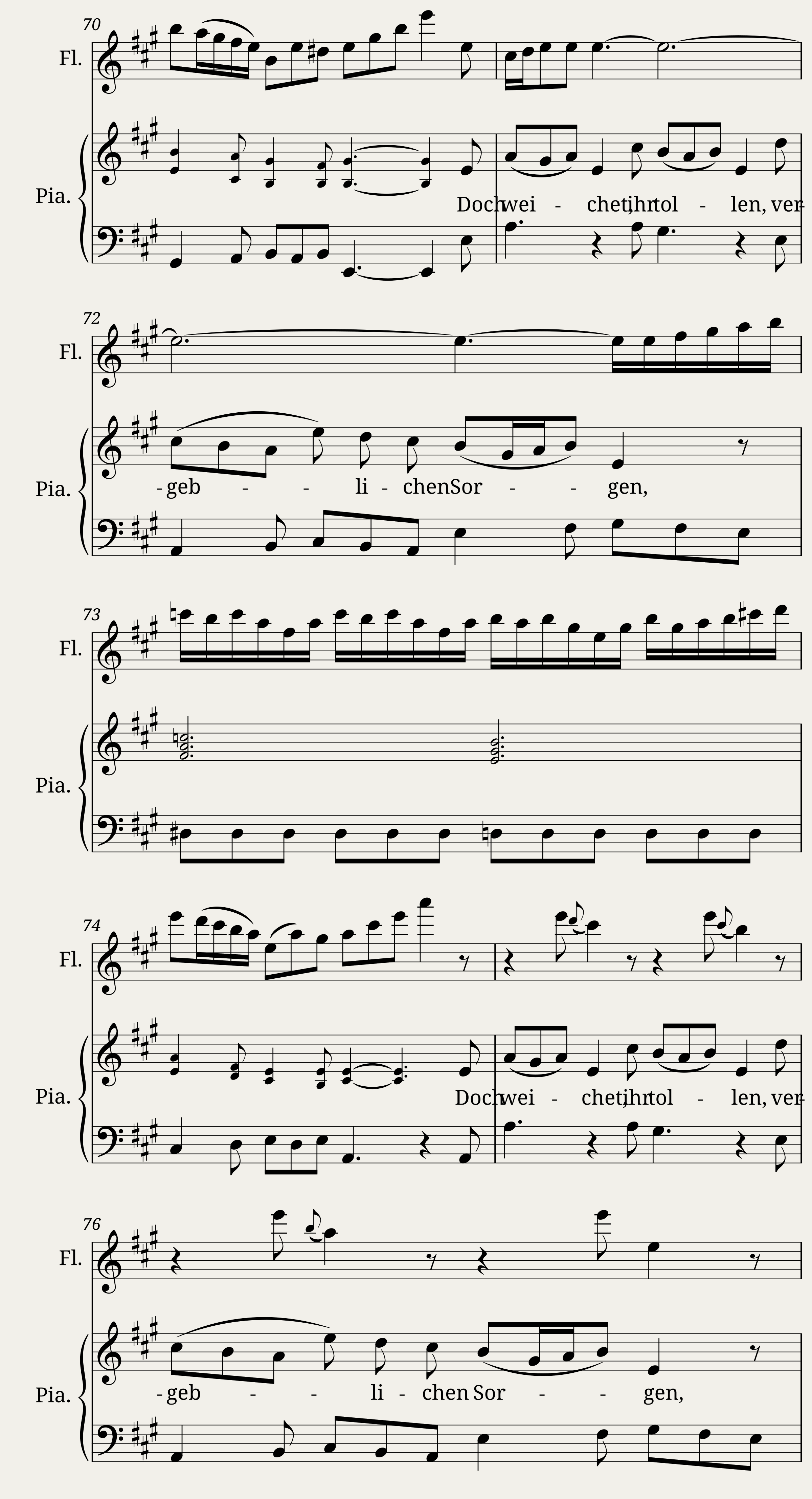Johann Sebastian Bach Doch weichet ihr tollen vergeblichen Sorgen ! — 11/14
