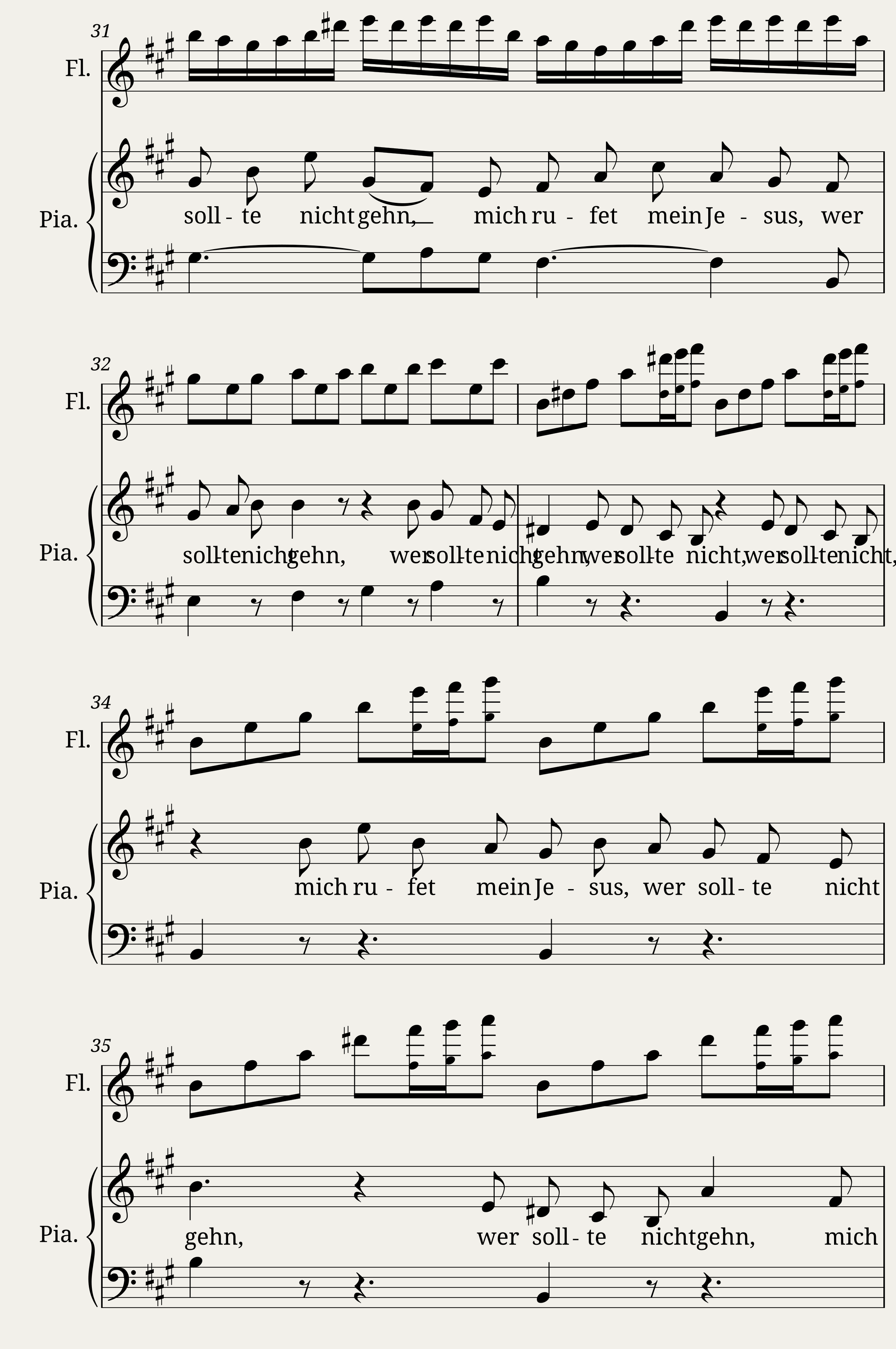 Johann Sebastian Bach Doch weichet ihr tollen vergeblichen Sorgen ! — 5/14