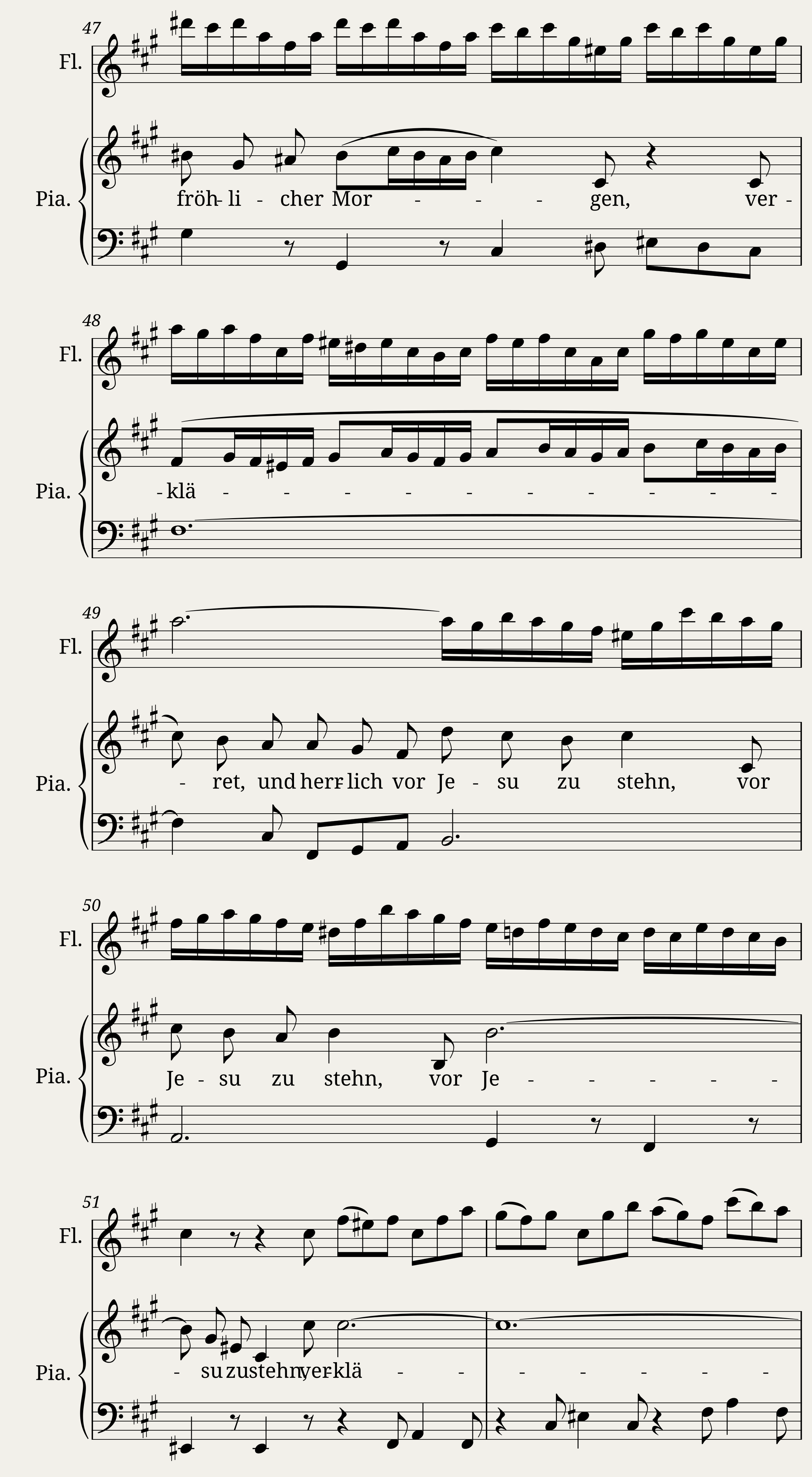 Johann Sebastian Bach Doch weichet ihr tollen vergeblichen Sorgen ! — 8/14