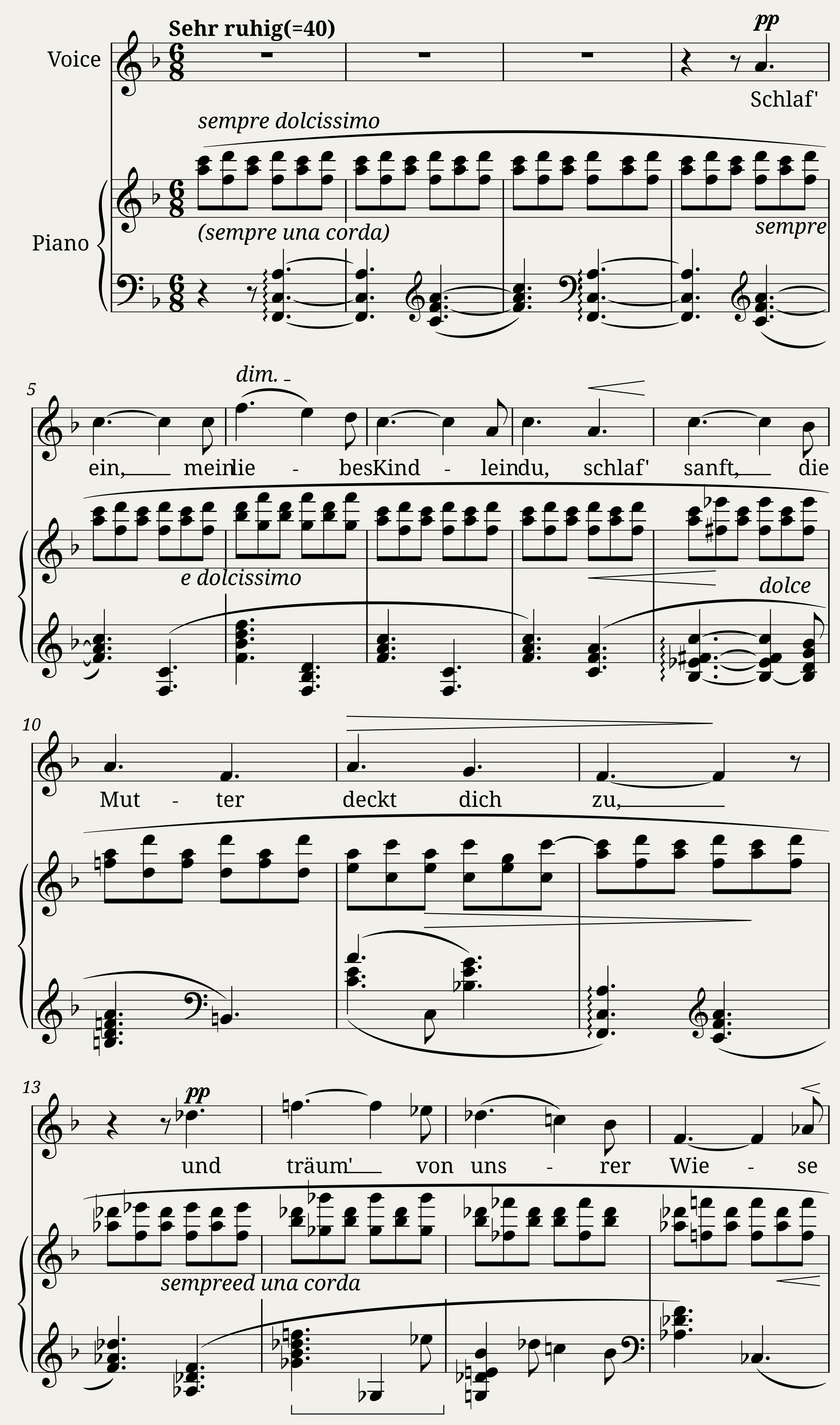 Wiegenlied Max Reger — 1/3