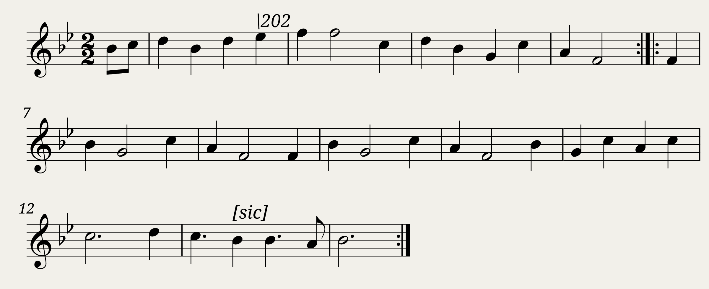 Bezeichnung standardisiert: 4. Tanz in B - nach Drey\sser 1720;