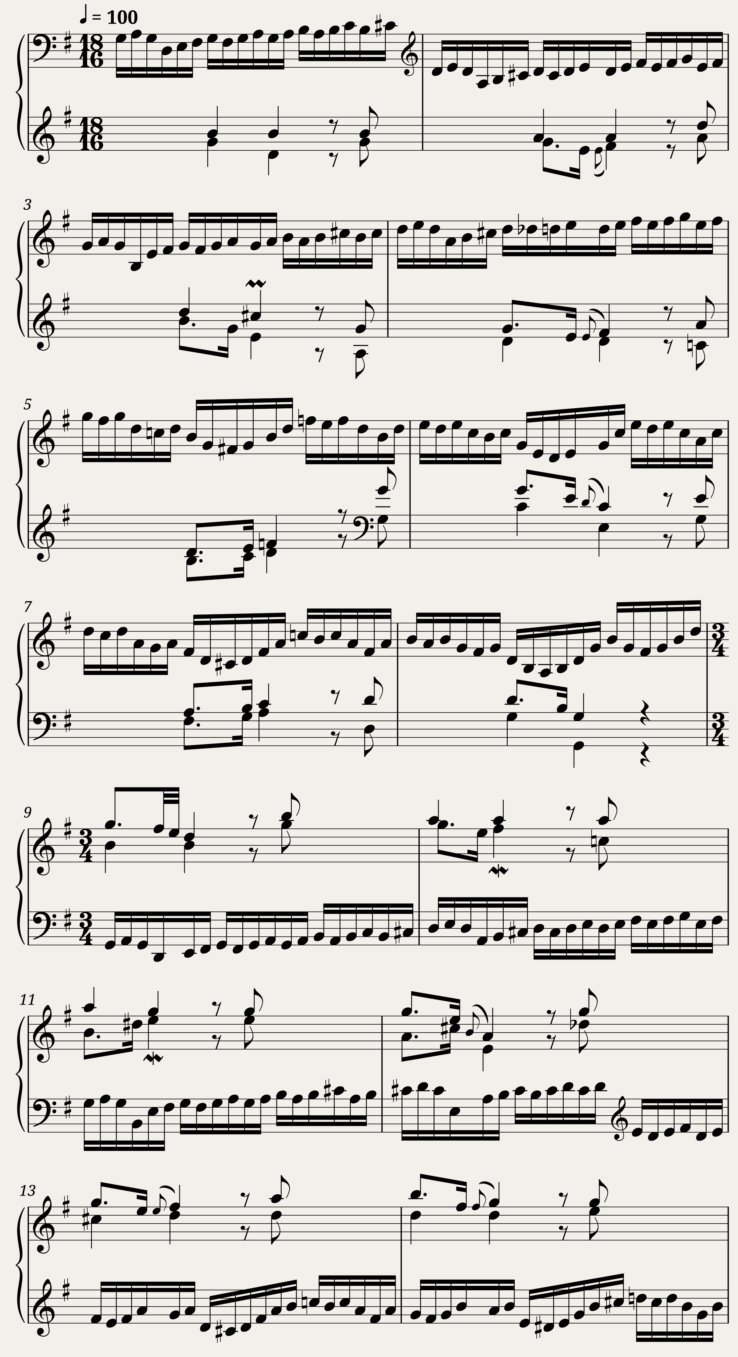 Variatio 26 a 2 Clav. — 1/2