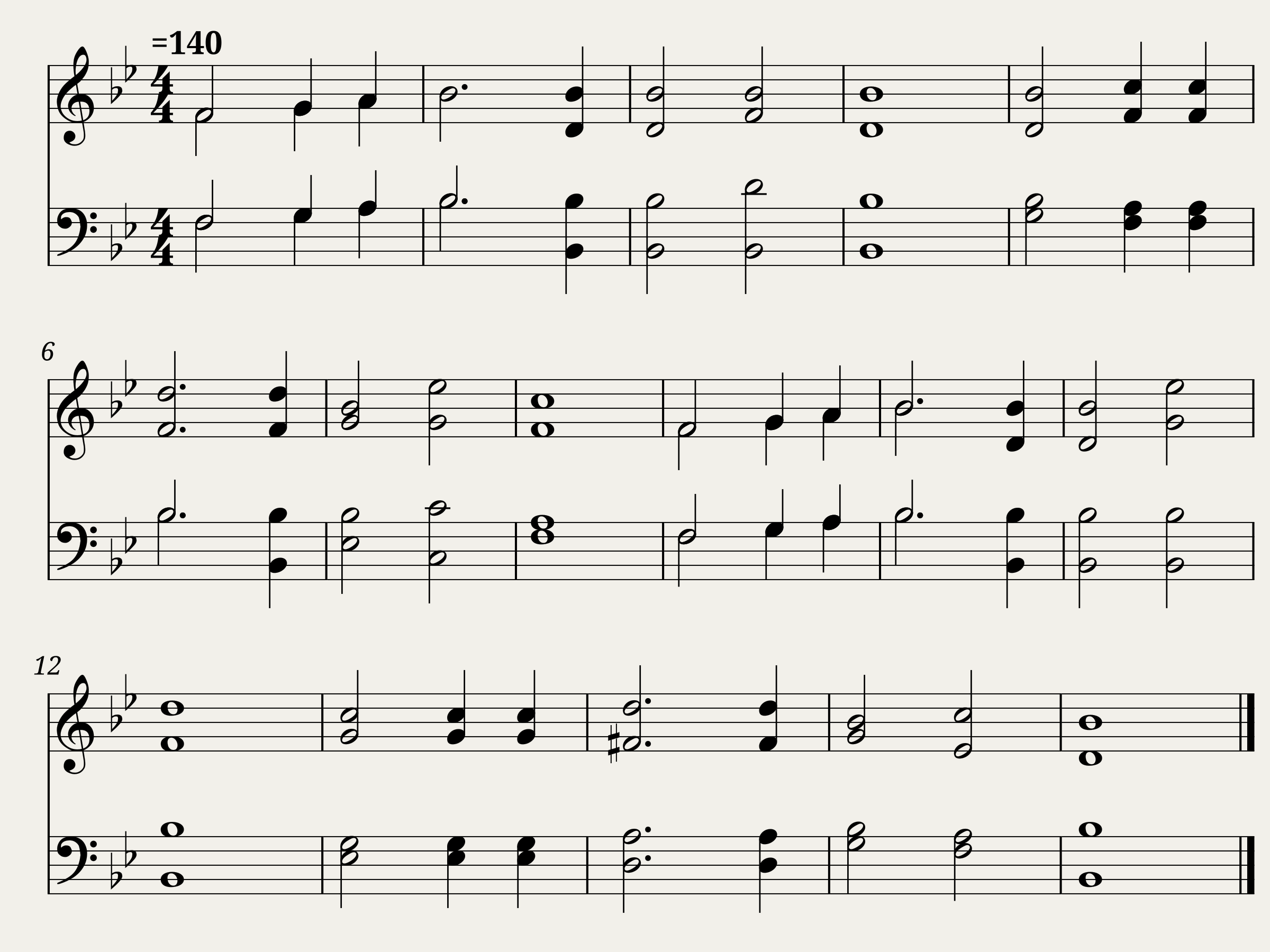 Come let us sing before the lord - Gilead (Méhul) arranged from Étienne-Nicolas Méhul (17631817).