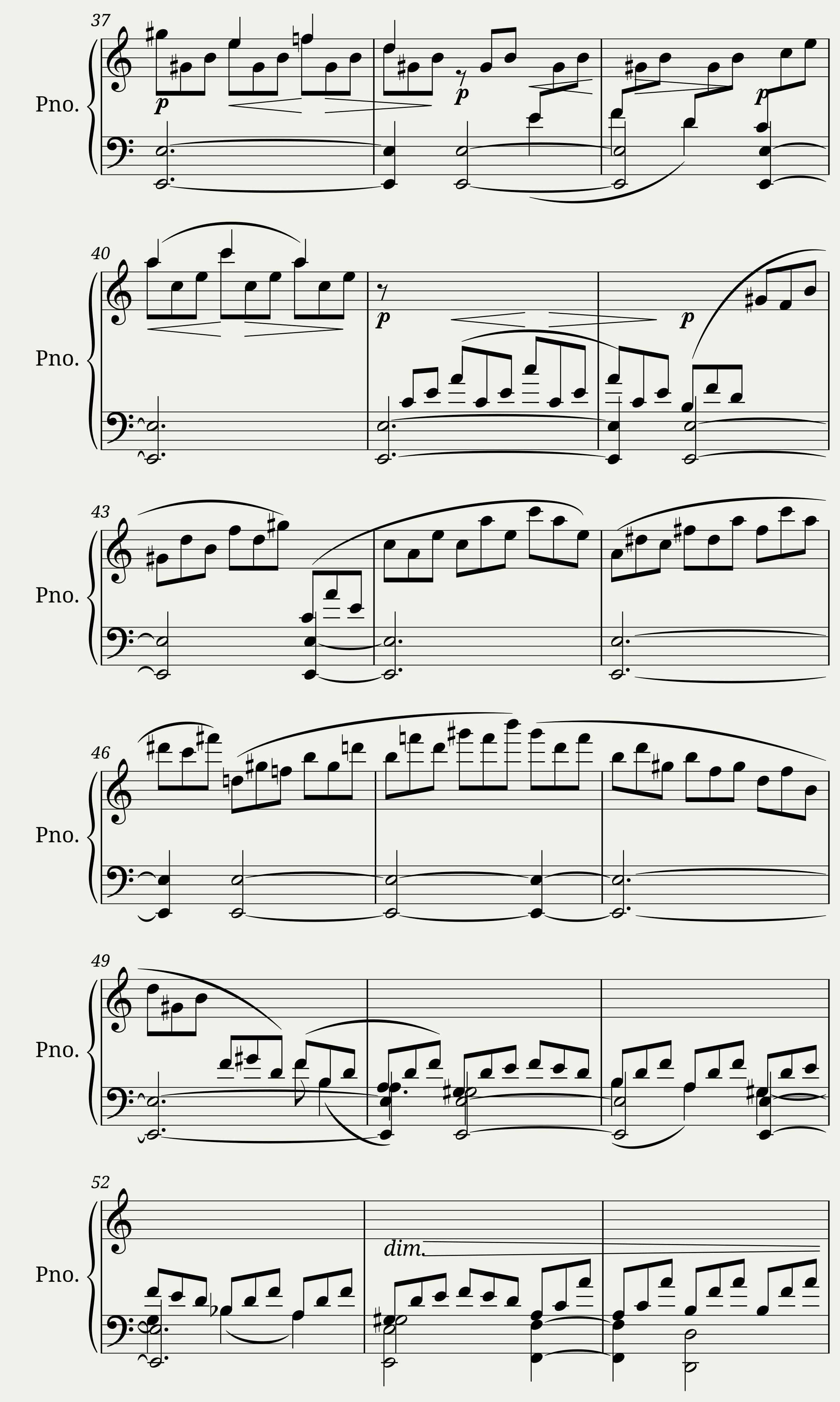 Moonlight Sonata in A minor — 2/4