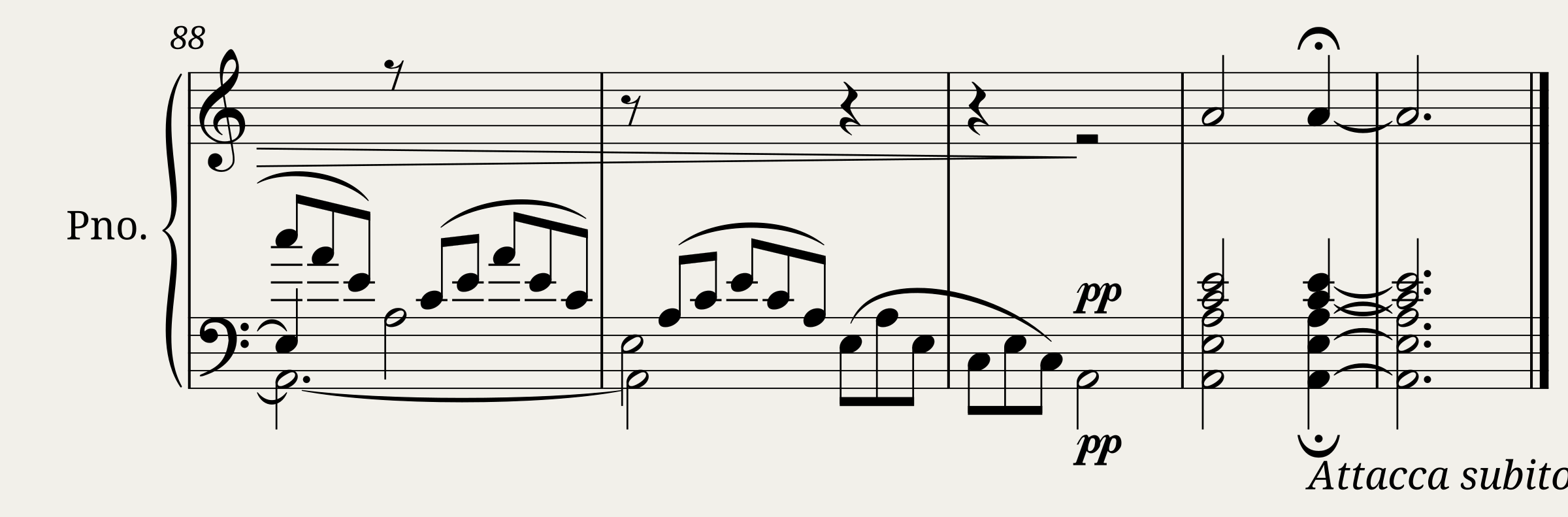 Moonlight Sonata in A minor — 4/4