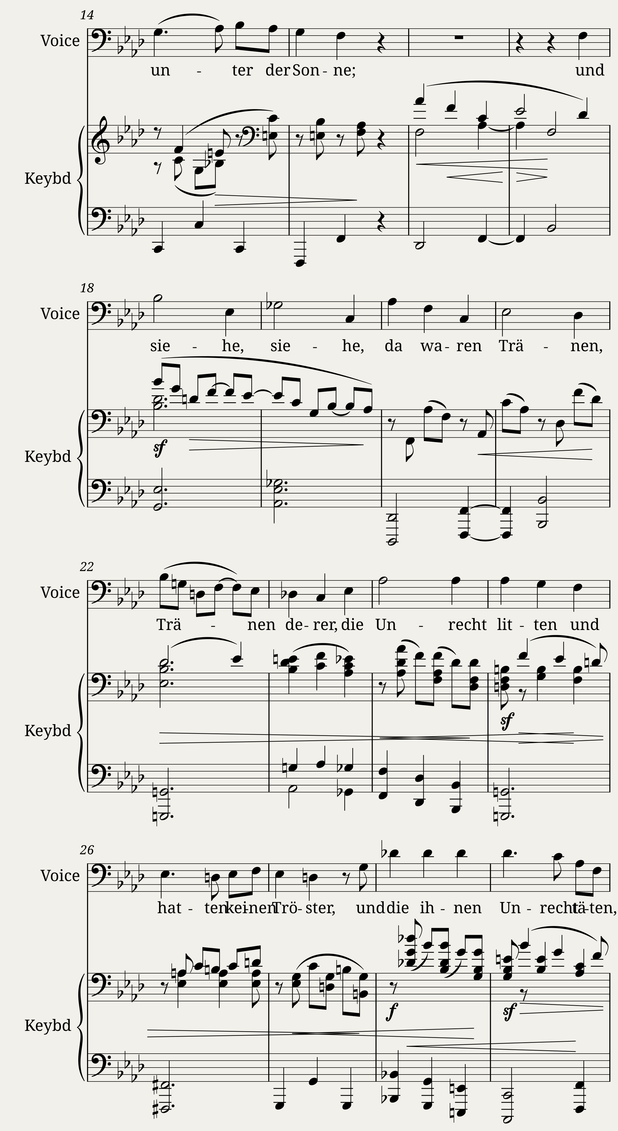 Ich wandte mich - Johannes Brahms — 2/4
