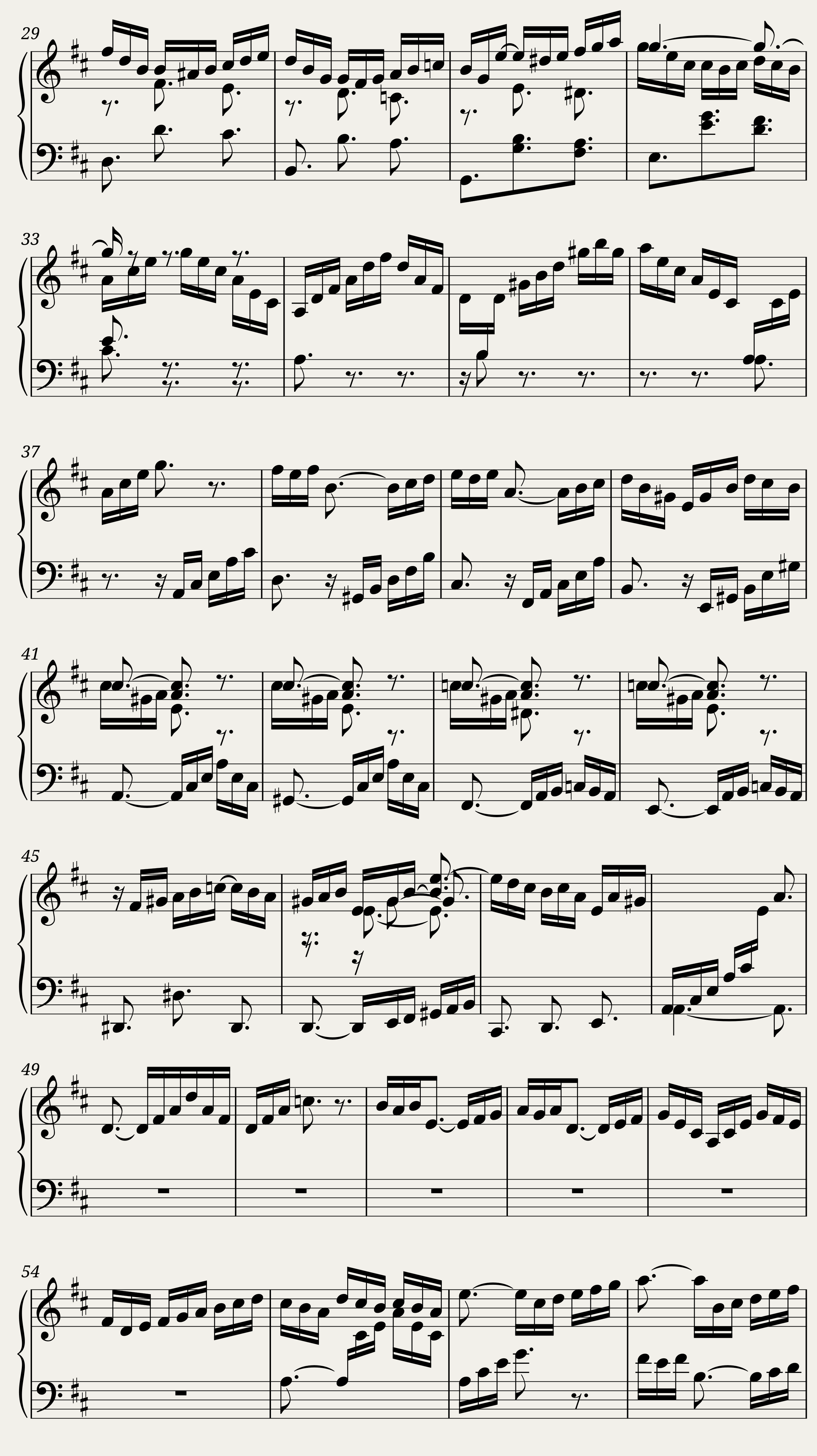 BWV 825 Partita I Sarabande — 2/4