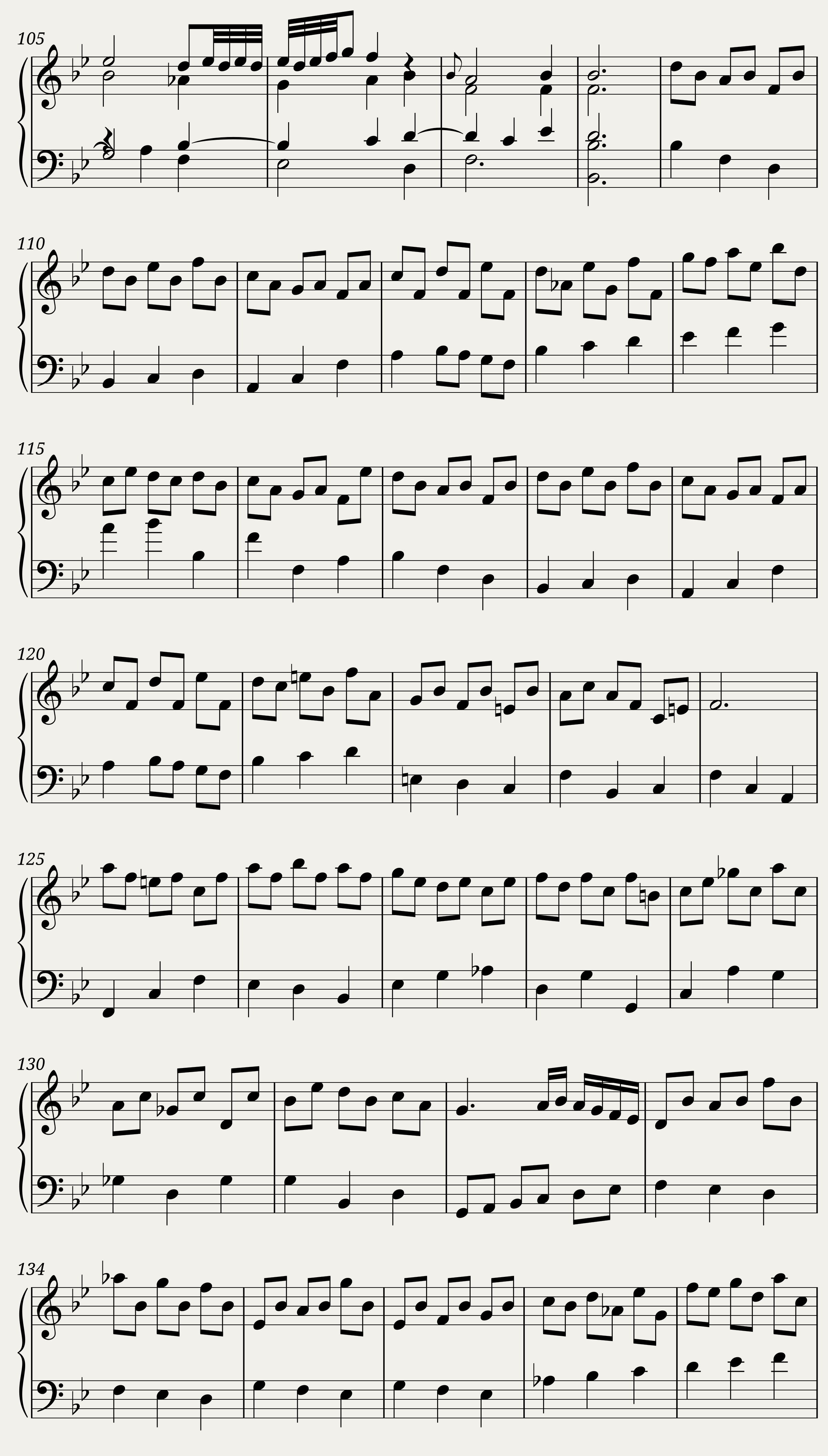 BWV 825 Partita I Sarabande — 4/4