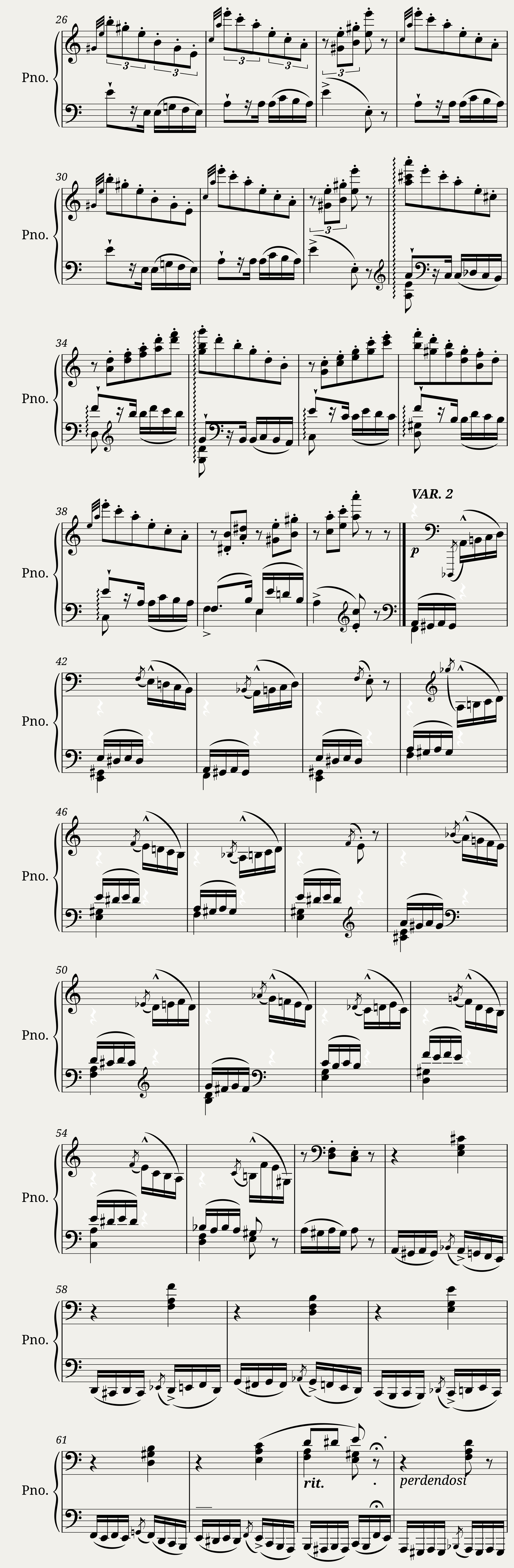 Franz Liszt: Grandes études de Paganini No.6 in A minor — 2/10