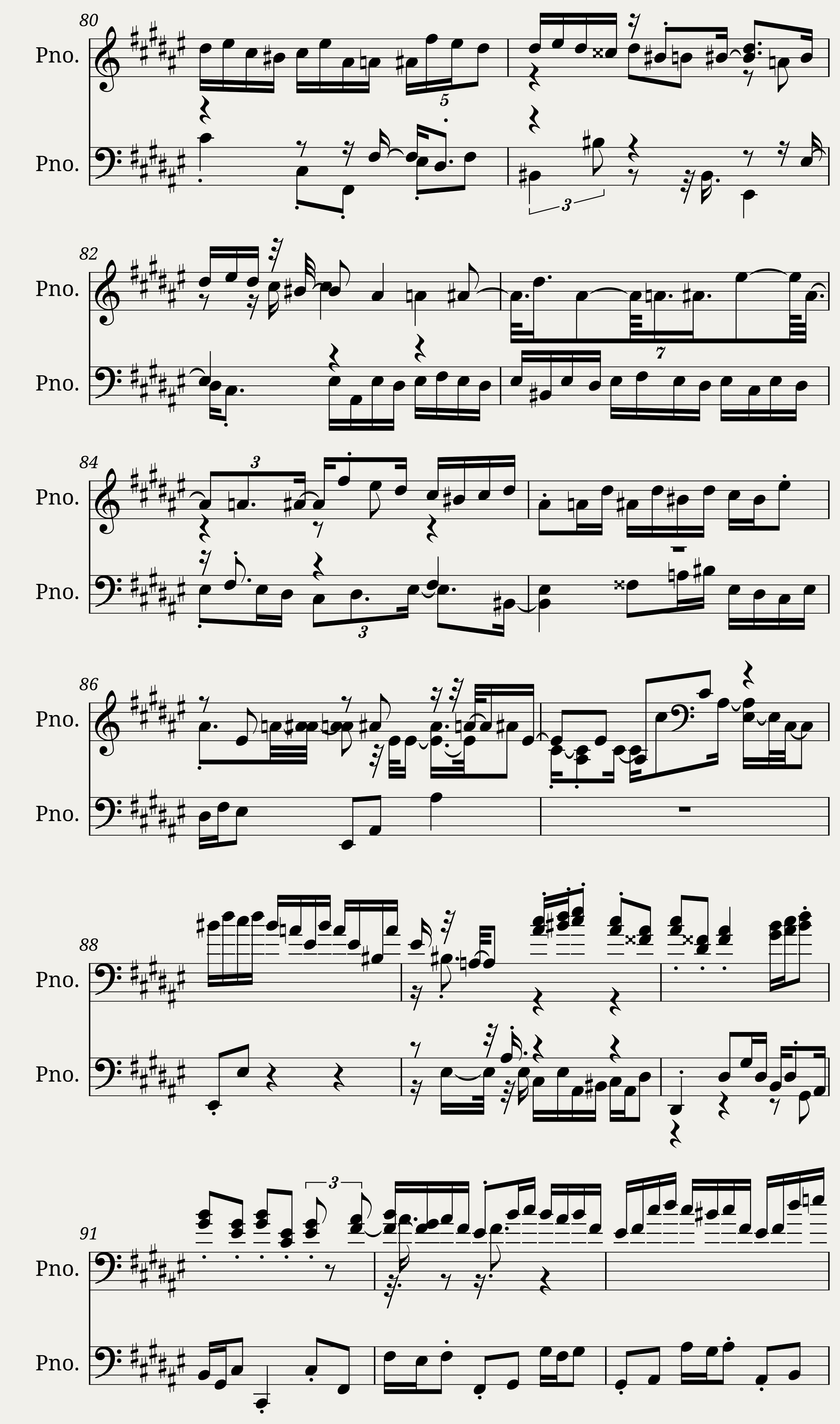Pieces for Tenor and Harpsichord (1. Satie 2. Recitative-Aria-Recitative 3. Fugue) Op. 7 — 5/7