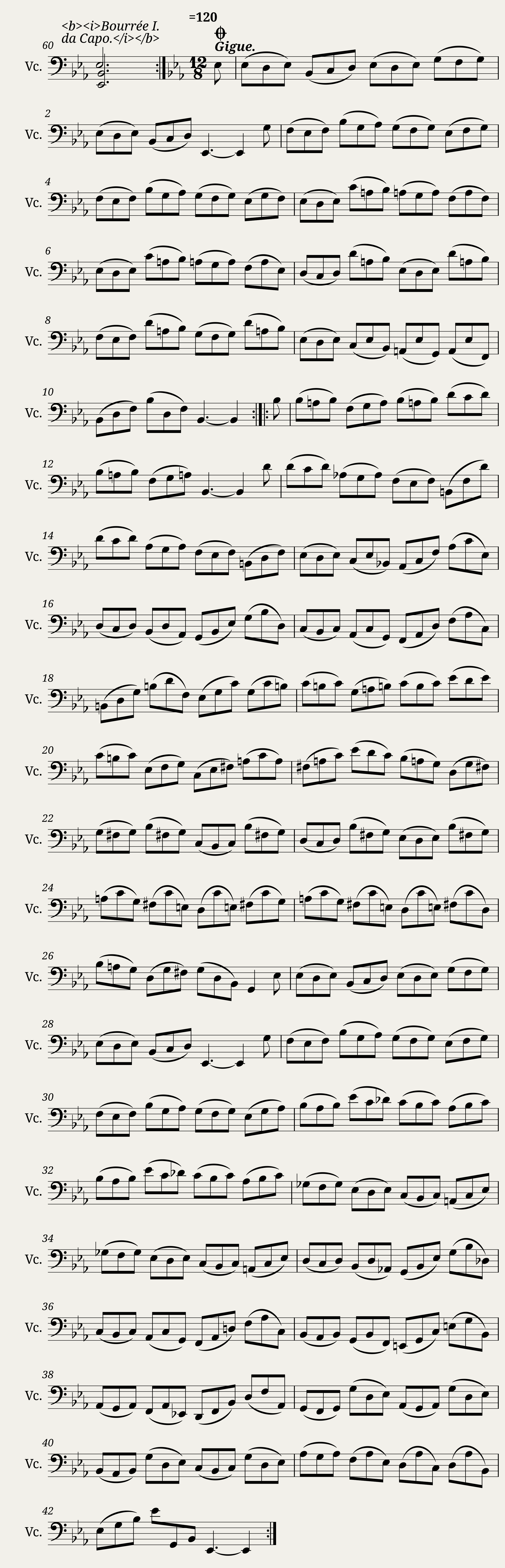 J.S. Bach - Suite no. 4 for Cello Solo BWV 1010 — 9/9