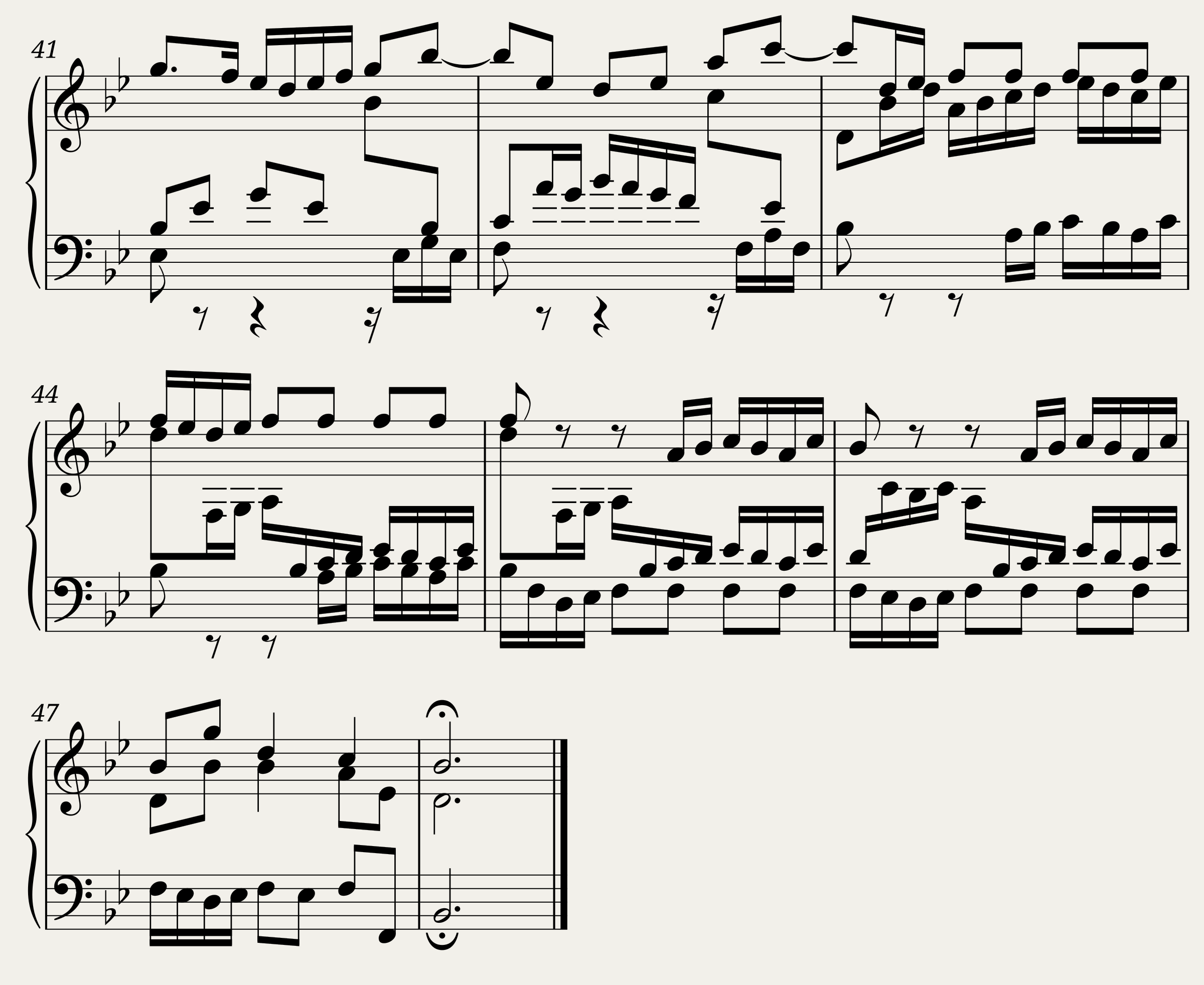 BWV 870 The Well-Tempered Clavier Part II Praeludium I — 2/2