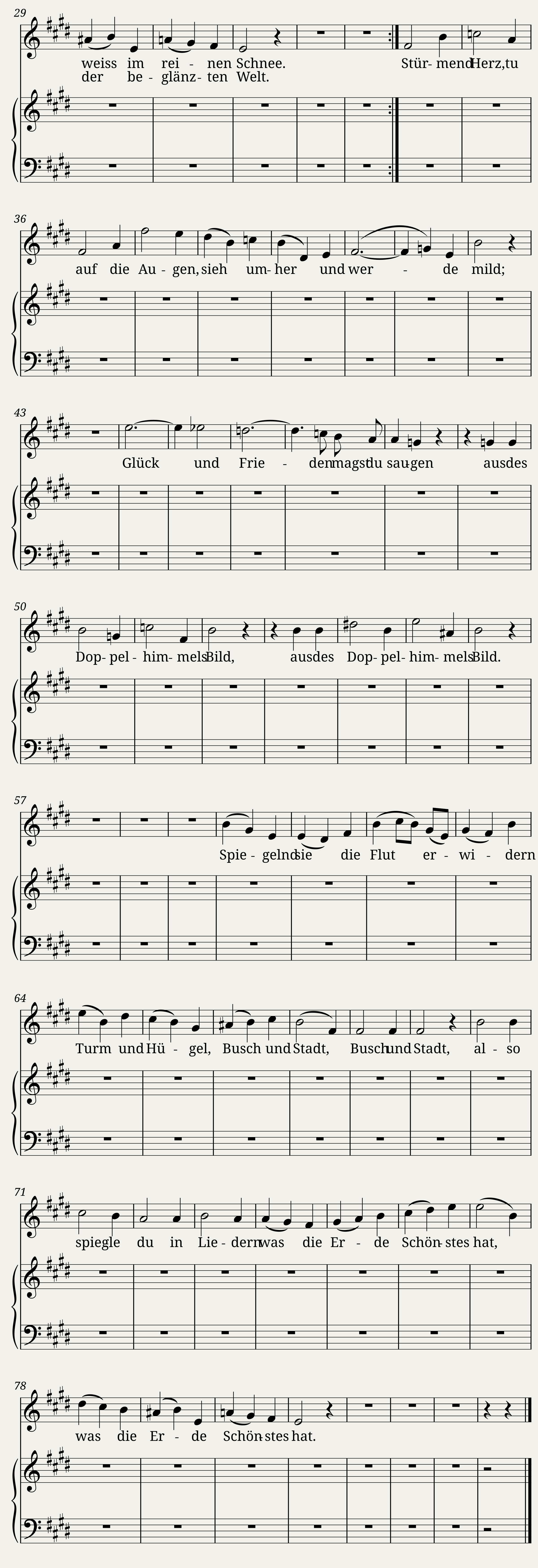 Brahms Johannes - 8 Lieder und Gesänge Op.59 No.2 - Auf dem See — 2/2