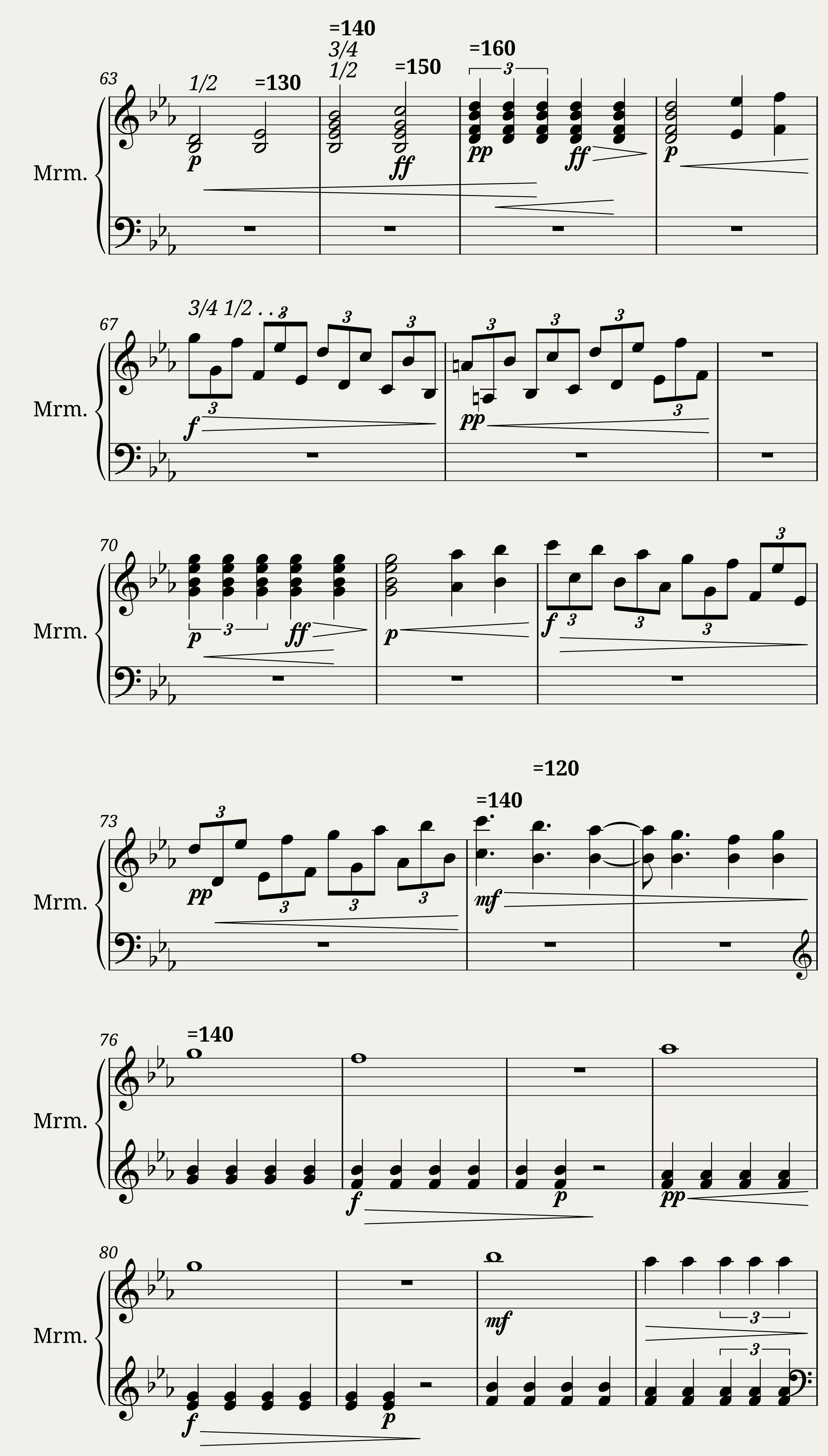 Forgotten Memories (Marimba Solo) — 3/6