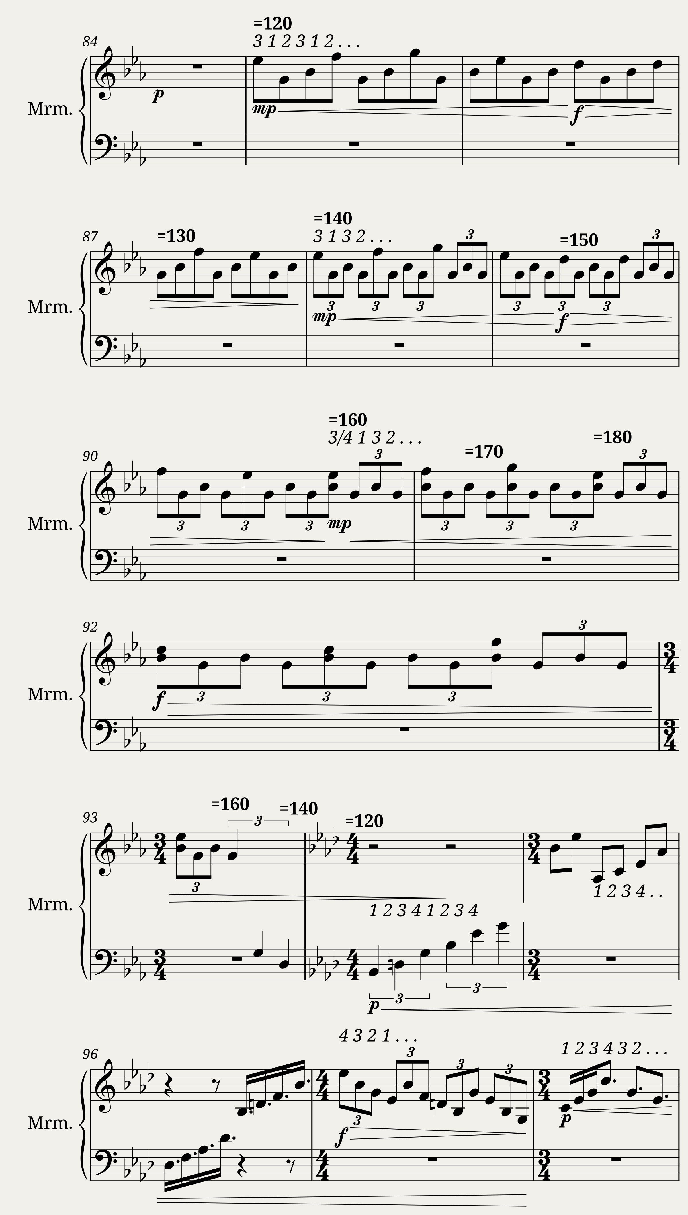 Forgotten Memories (Marimba Solo) — 4/6