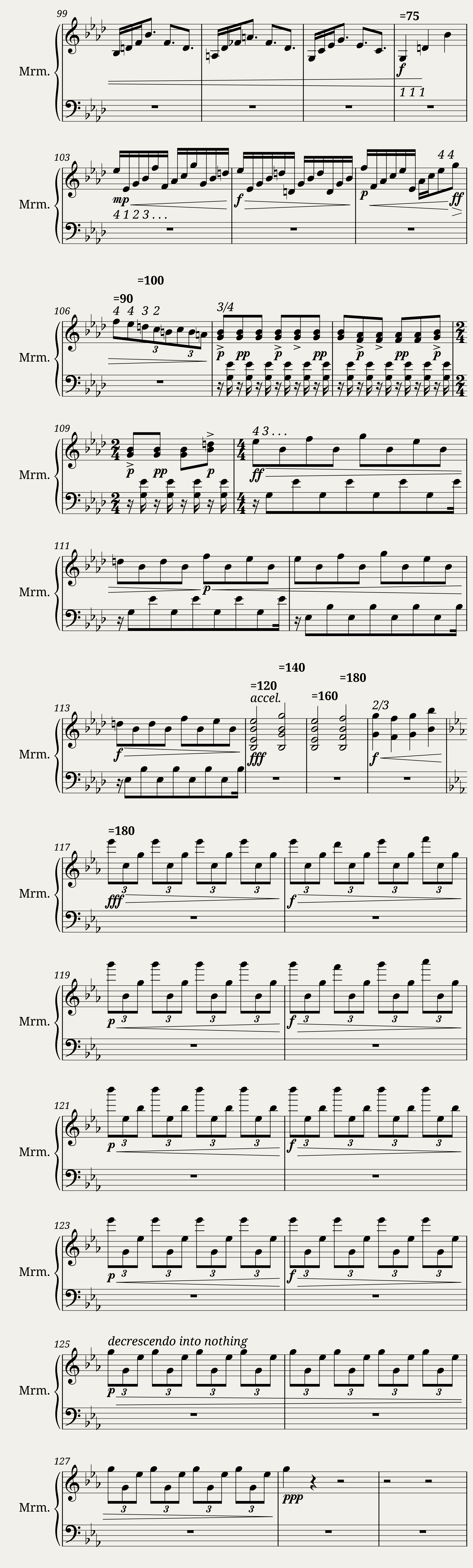 Forgotten Memories (Marimba Solo) — 5/6