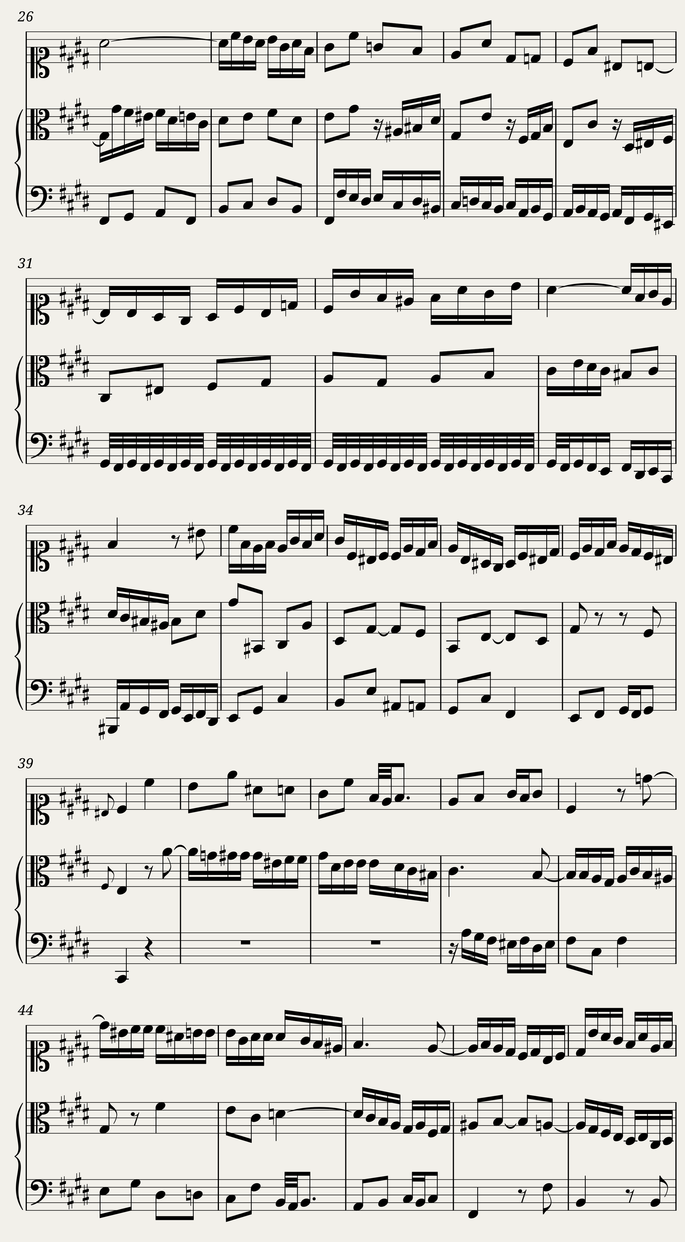 BWV 1080 The Art of Fugue Contrapunctus VIII a 3 (A = 415 Hz) — 2/9