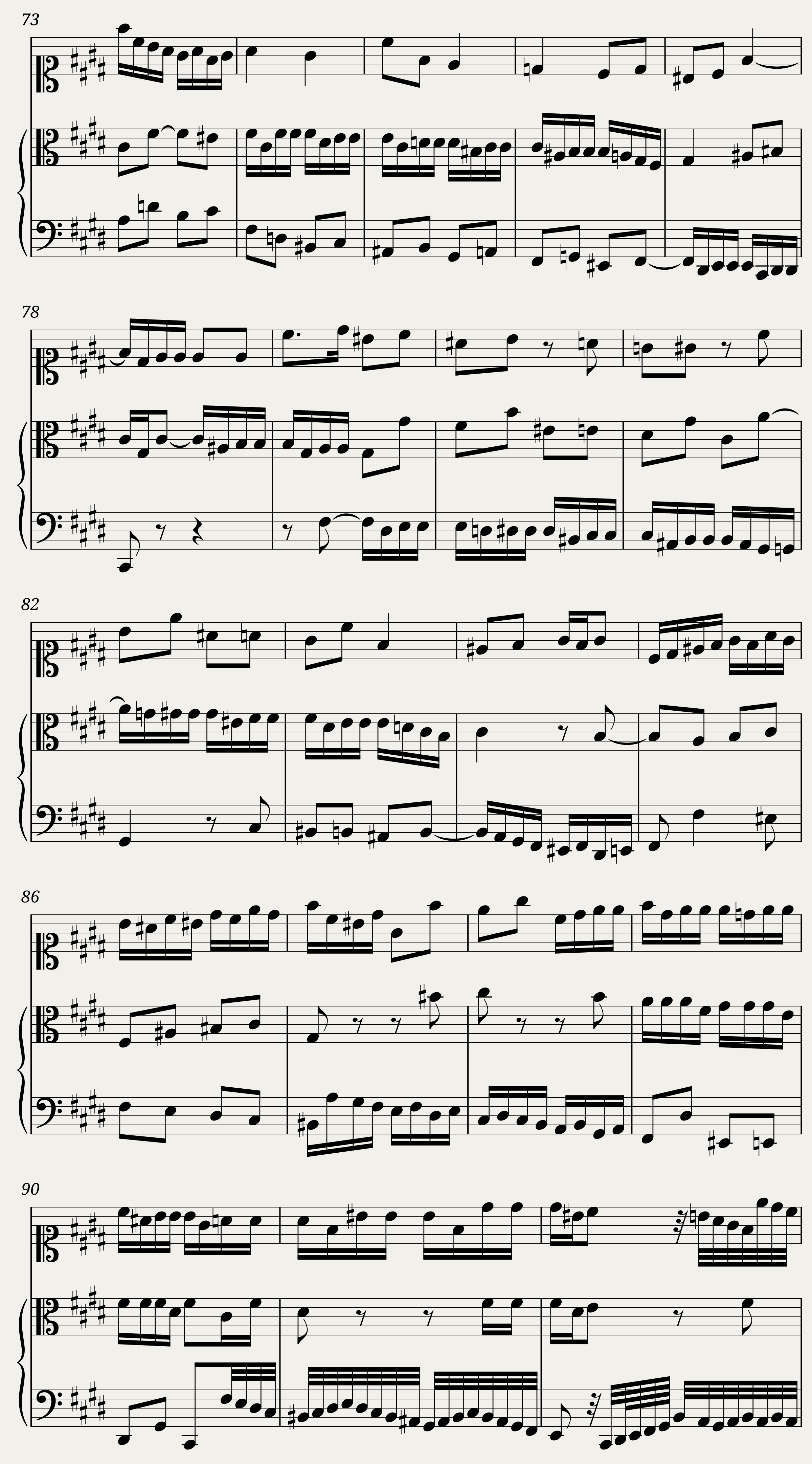 BWV 1080 The Art of Fugue Contrapunctus VIII a 3 (A = 415 Hz) — 4/9