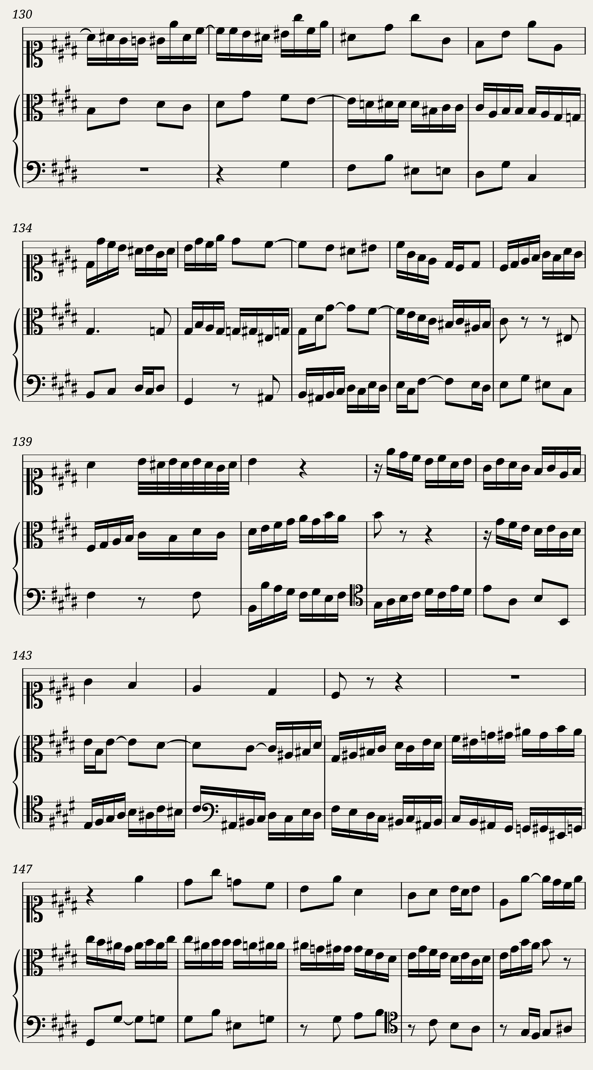 BWV 1080 The Art of Fugue Contrapunctus VIII a 3 (A = 415 Hz) — 7/9