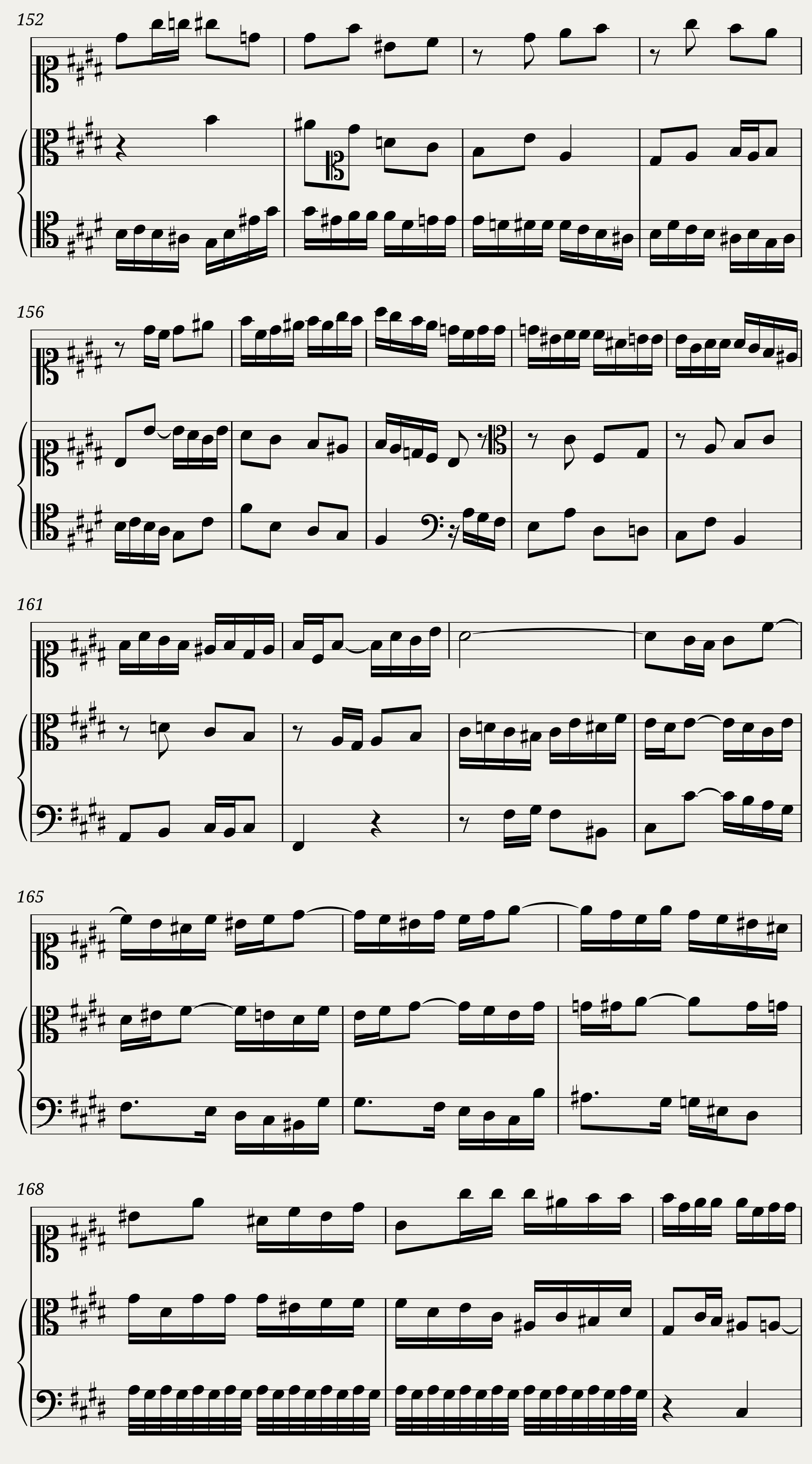 BWV 1080 The Art of Fugue Contrapunctus VIII a 3 (A = 415 Hz) — 8/9