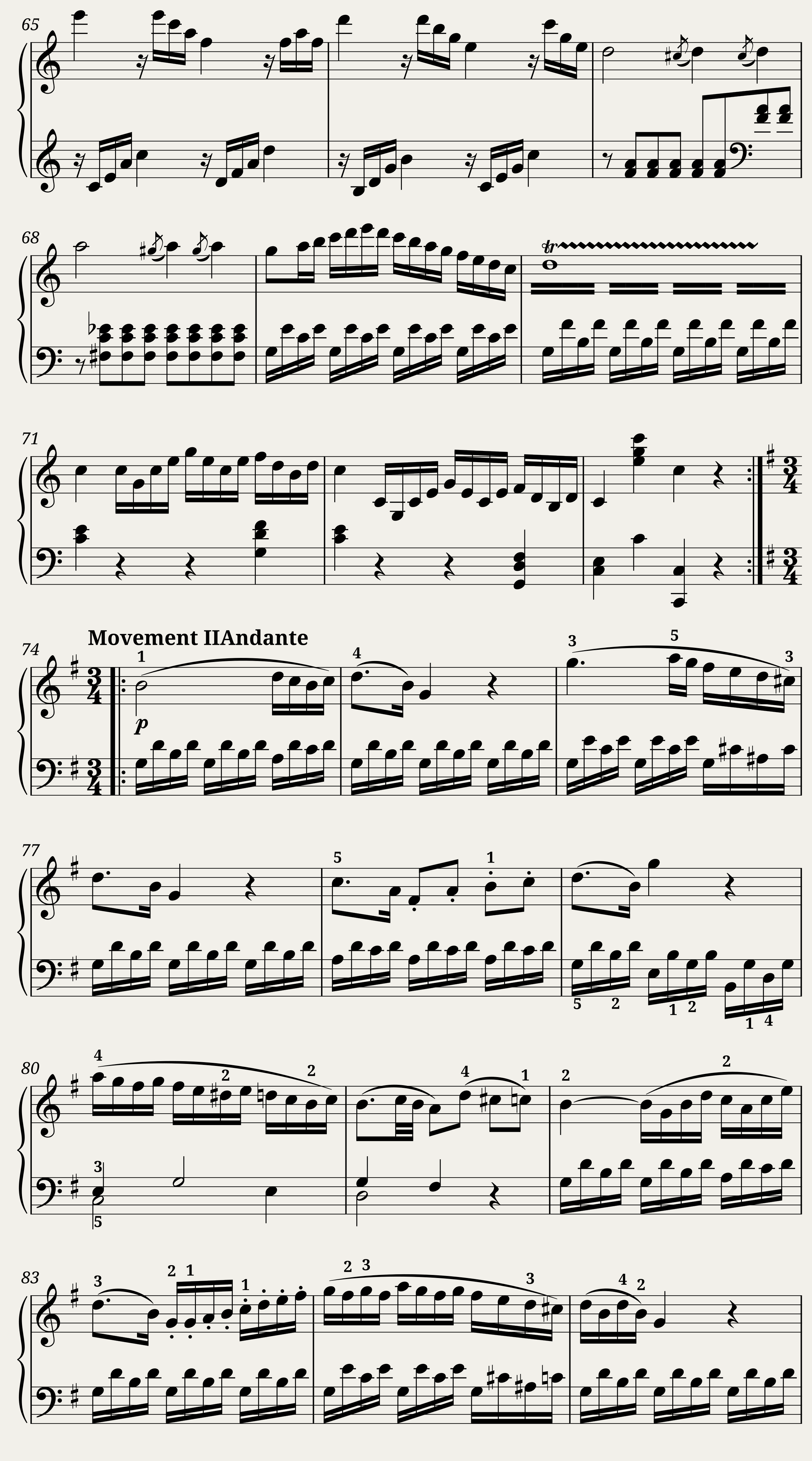 Sonata In C Major Wolfgang Amadeus Mozart — 5/10