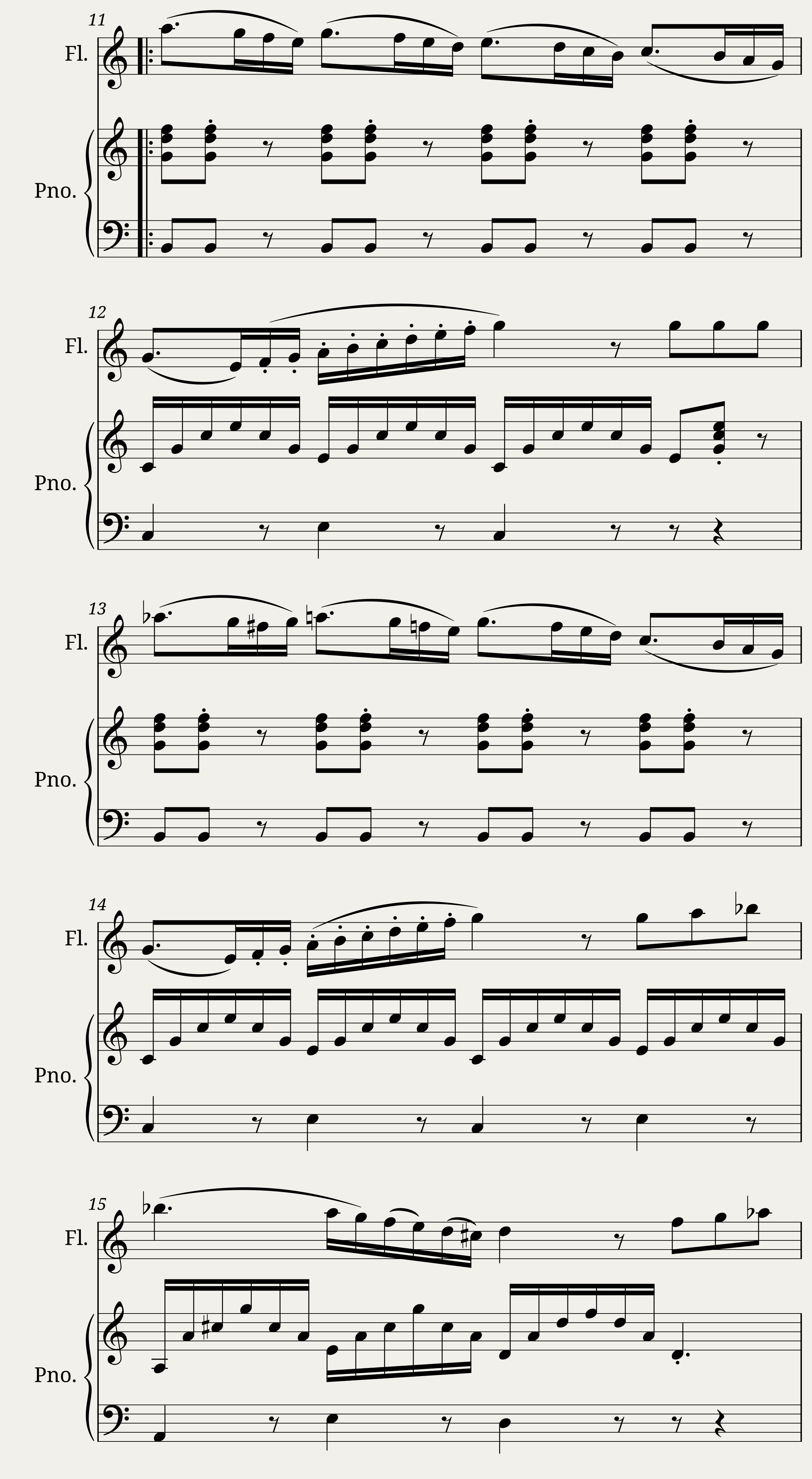 Antonio Vivaldi - Flute Concerto No. 1 in E Major RV. 433 I. Allegro — 2/2
