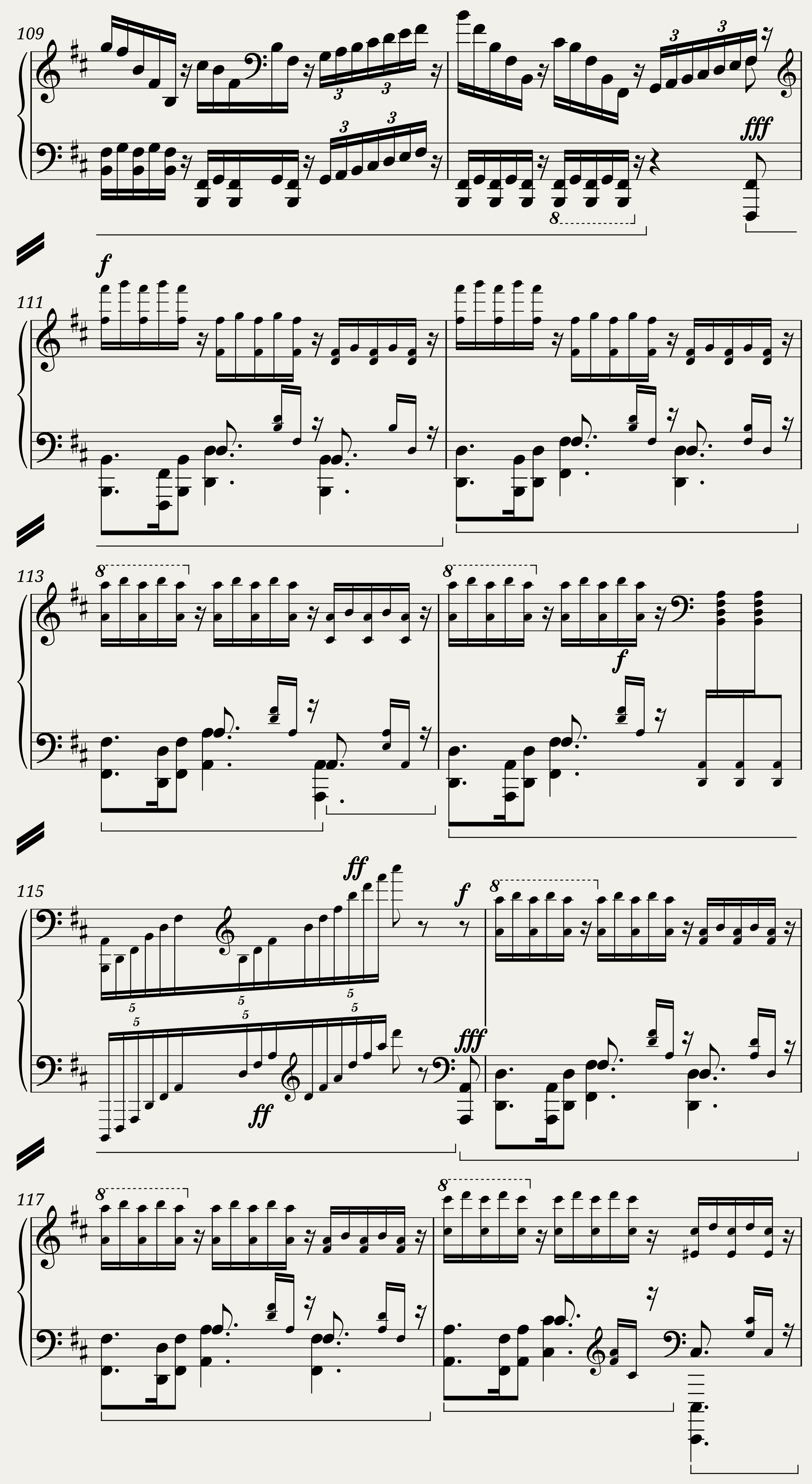 Wagner Ride of the Valkyries (Piano with Mixed Voices) — 11/16