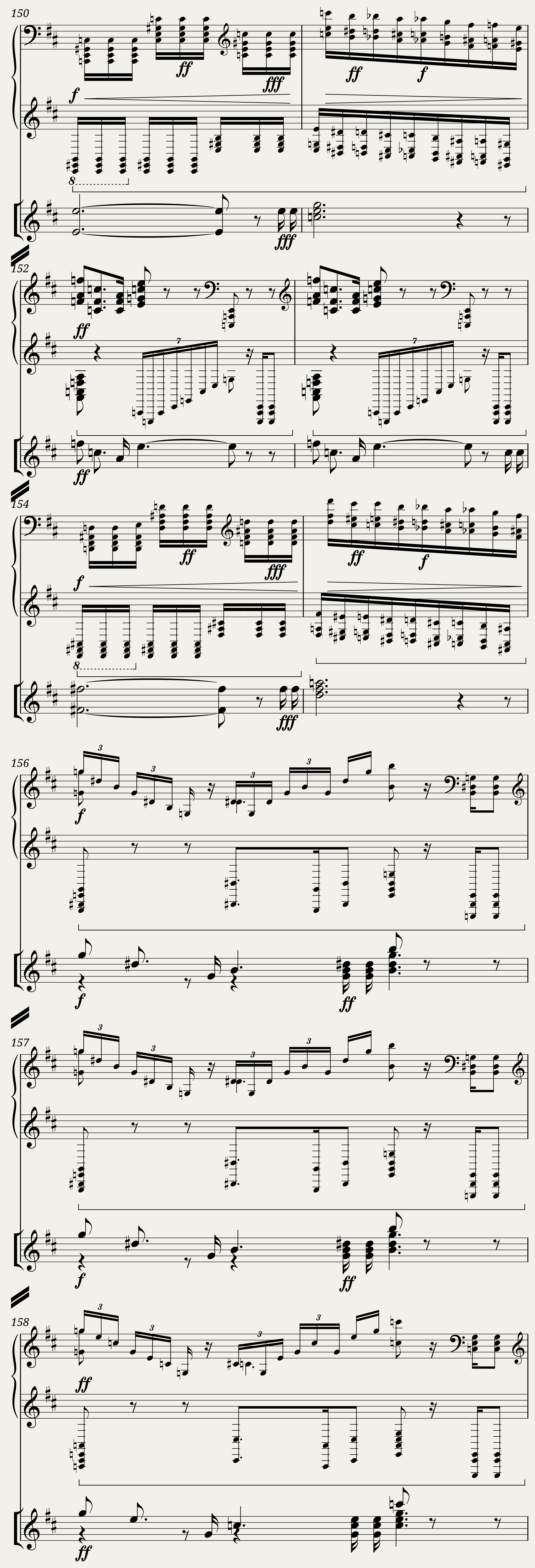 Wagner Ride of the Valkyries (Piano with Mixed Voices) — 15/16