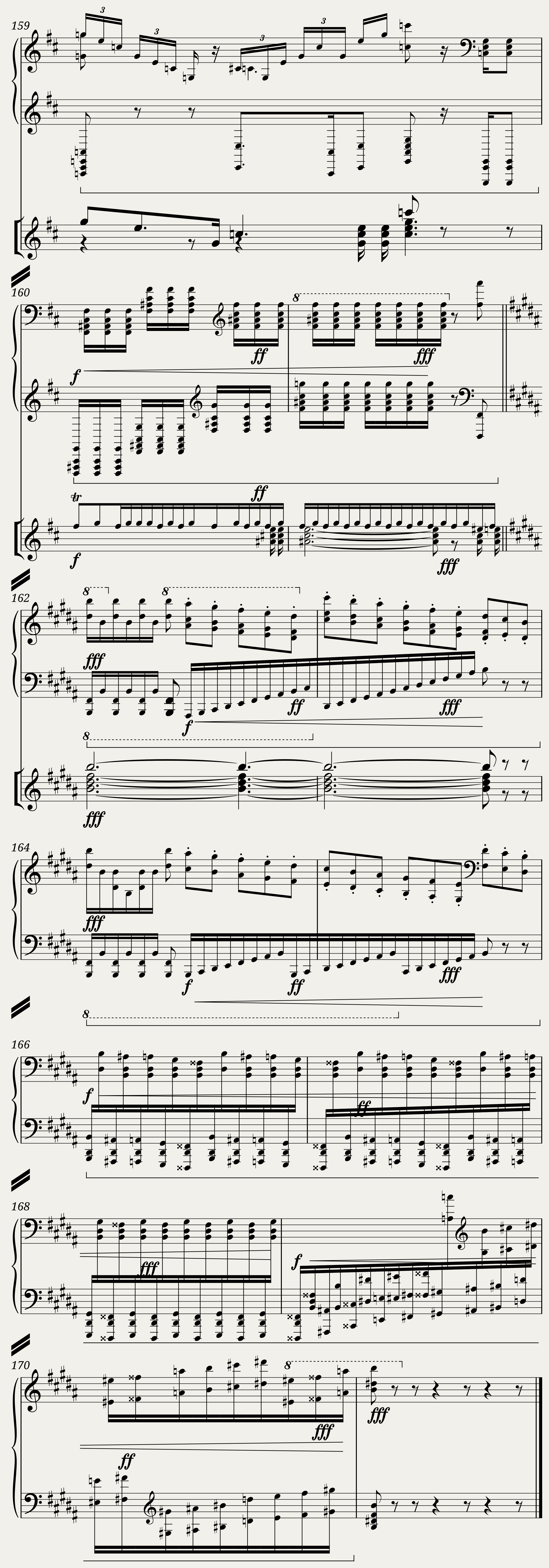 Wagner Ride of the Valkyries (Piano with Mixed Voices) — 16/16