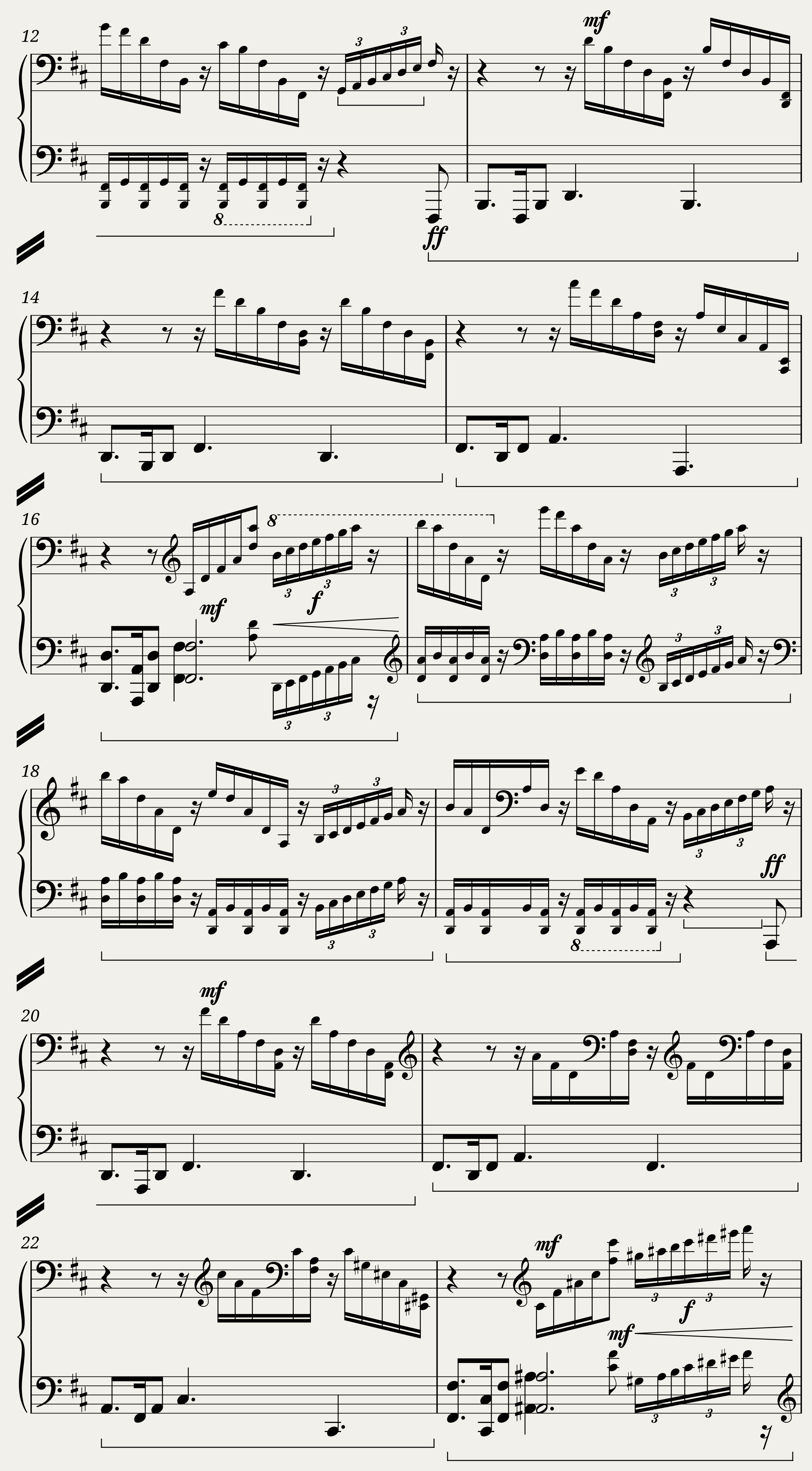 Wagner Ride of the Valkyries (Piano with Mixed Voices) — 2/16