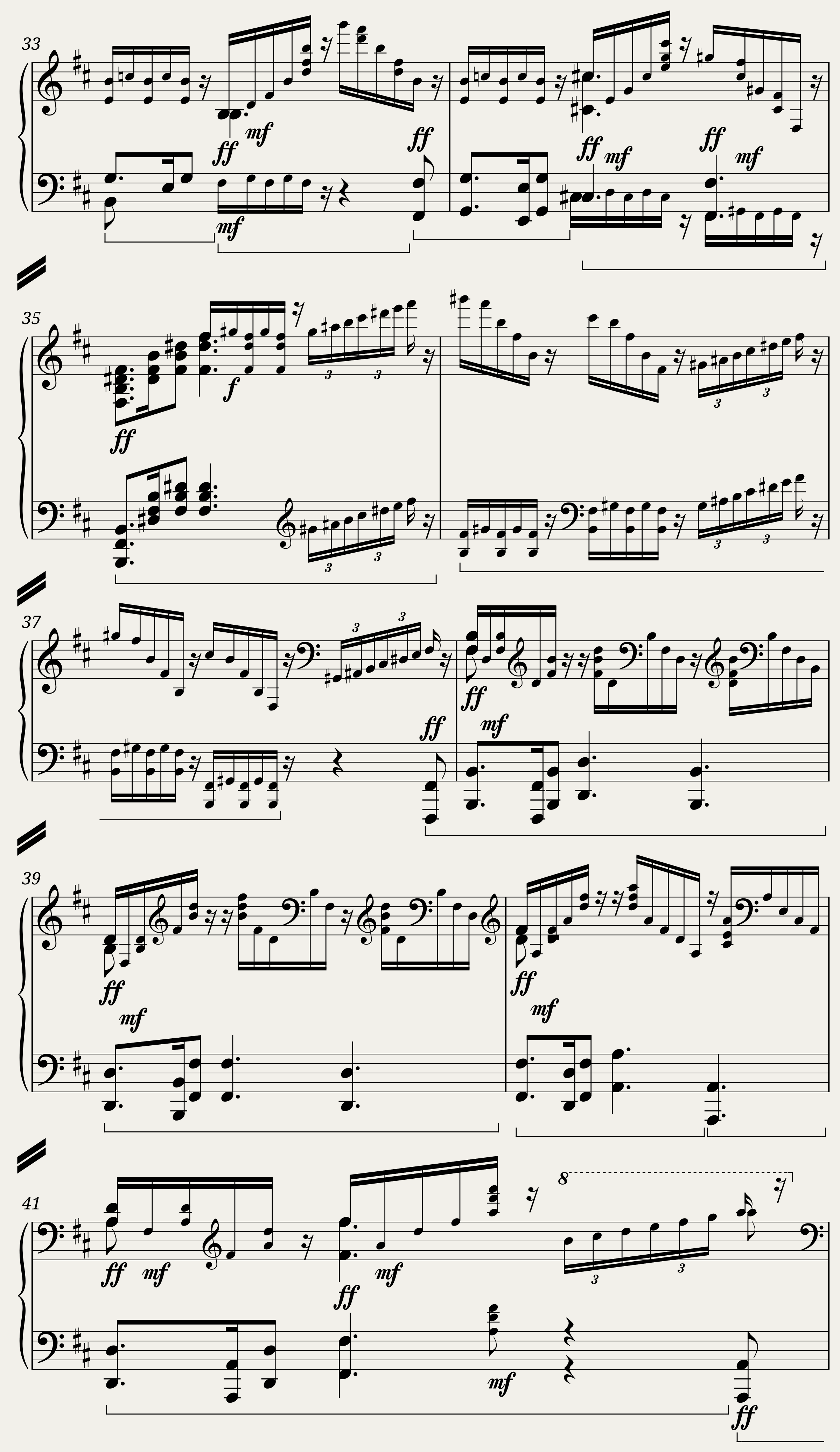 Wagner Ride of the Valkyries (Piano with Mixed Voices) — 4/16