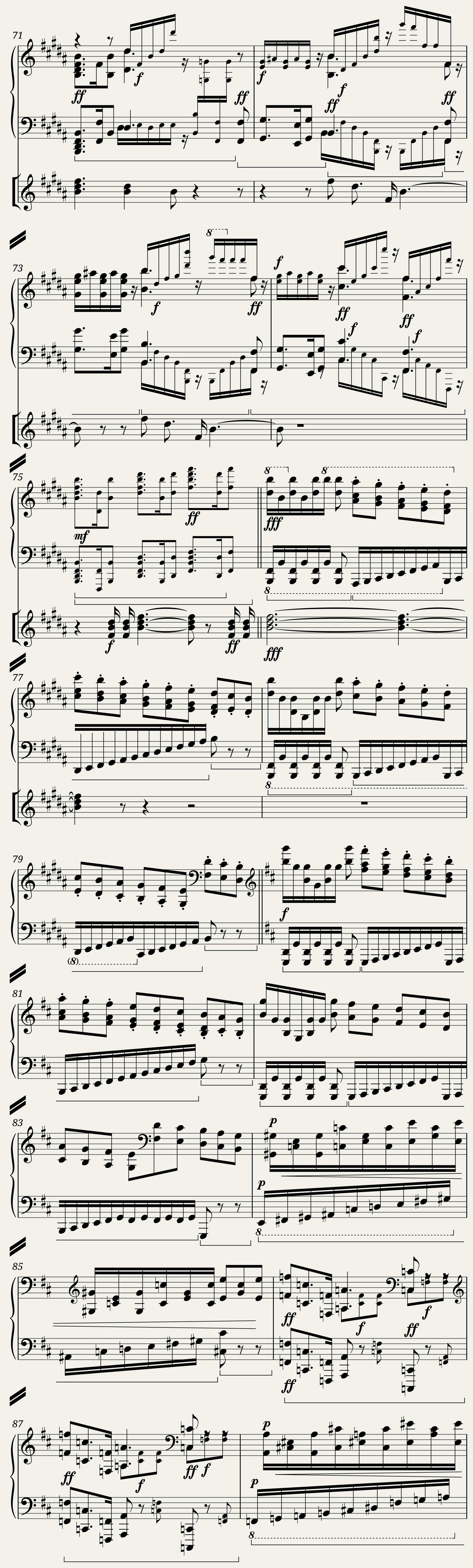 Wagner Ride of the Valkyries (Piano with Mixed Voices) — 8/16