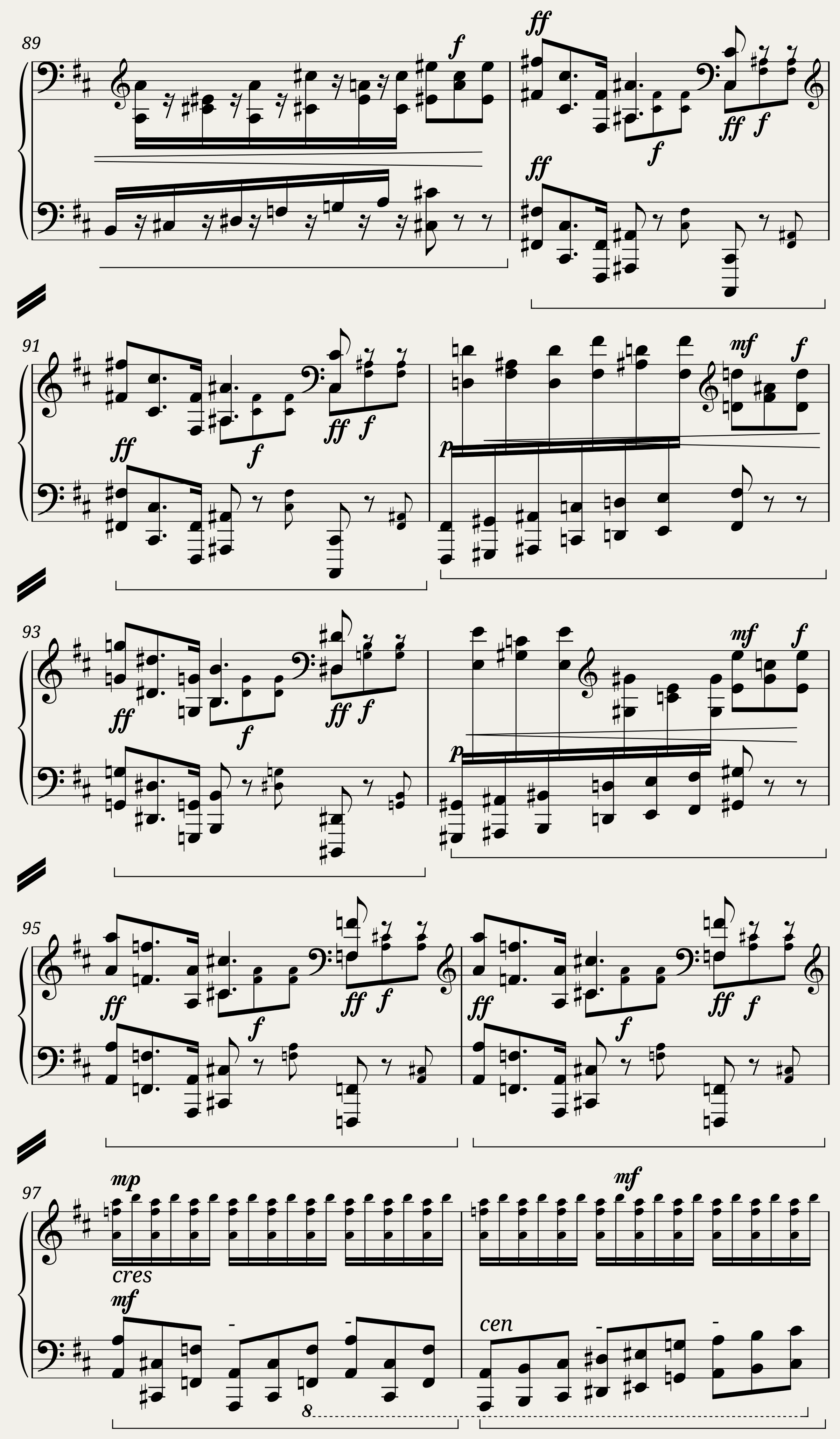 Wagner Ride of the Valkyries (Piano with Mixed Voices) — 9/16