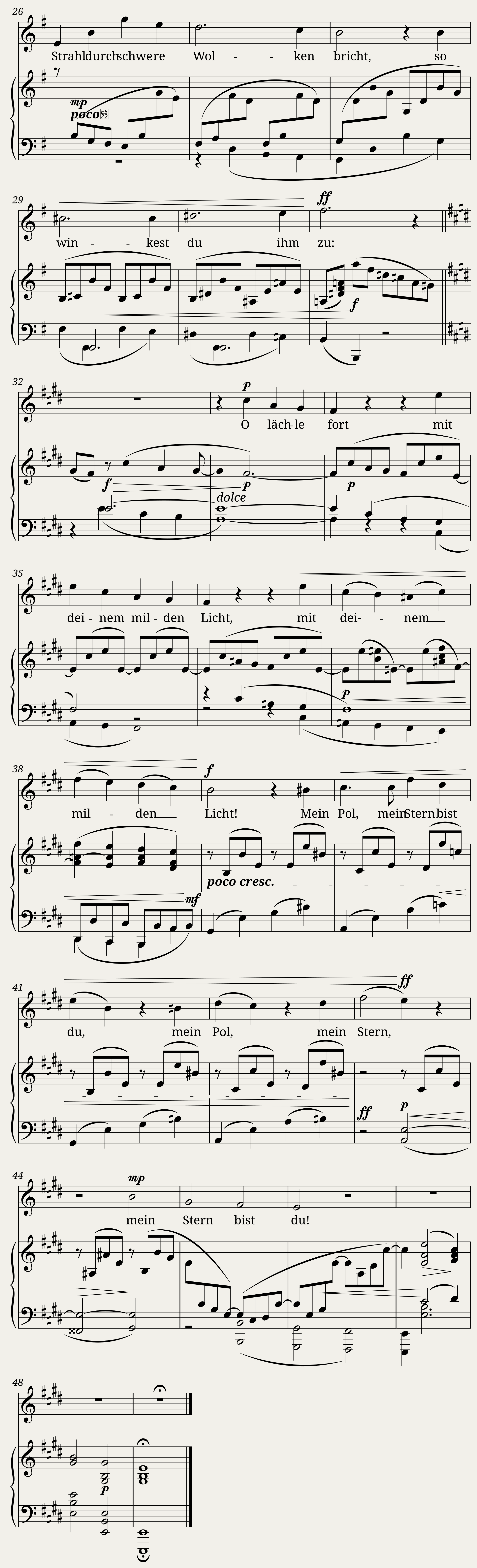 Brahms Johannes - 9 Lieder and Songs Op.32 No.8 - So stehn wir ich und meine Weide — 2/2