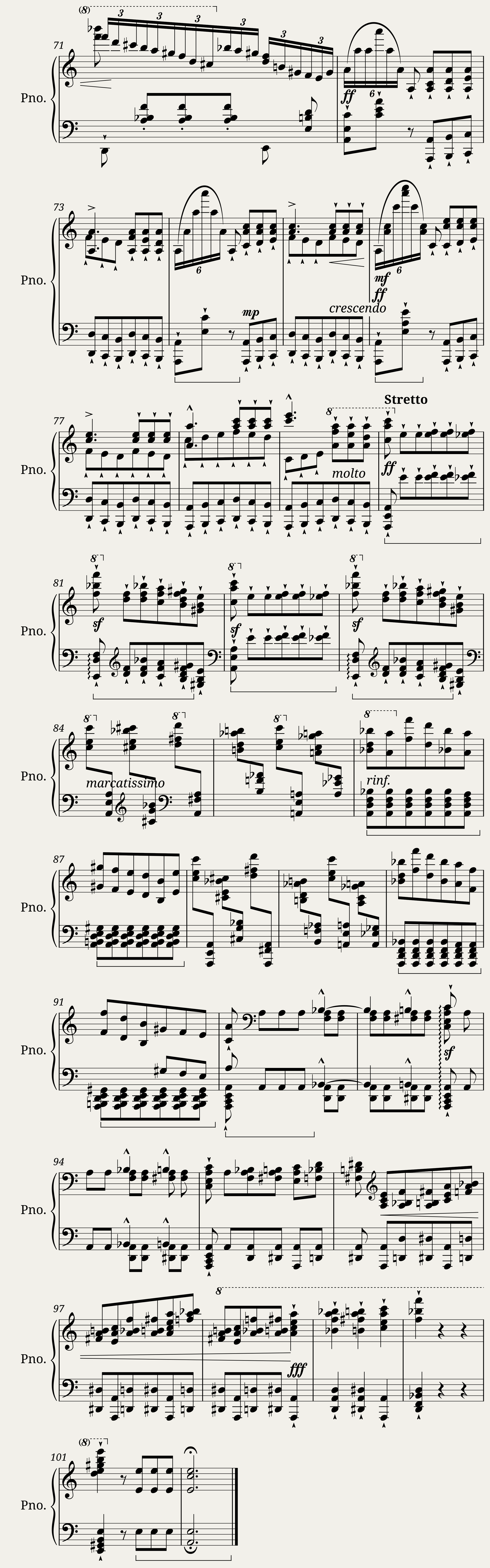 Études d'exécution transcendante S.139/2 Molto Vivace — 5/5