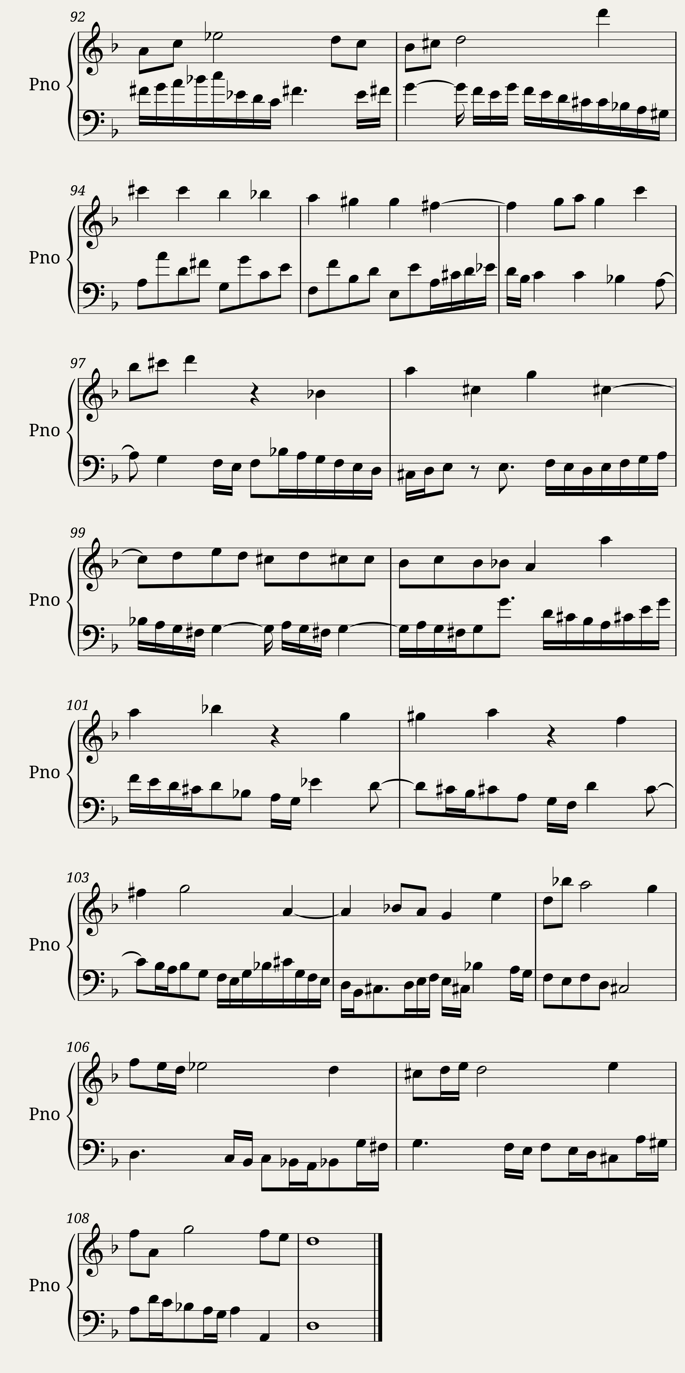 Die Kunst der Fuge, Contrapunctus XV - Canon per Augmentationem in Contrario Motu — 6/6