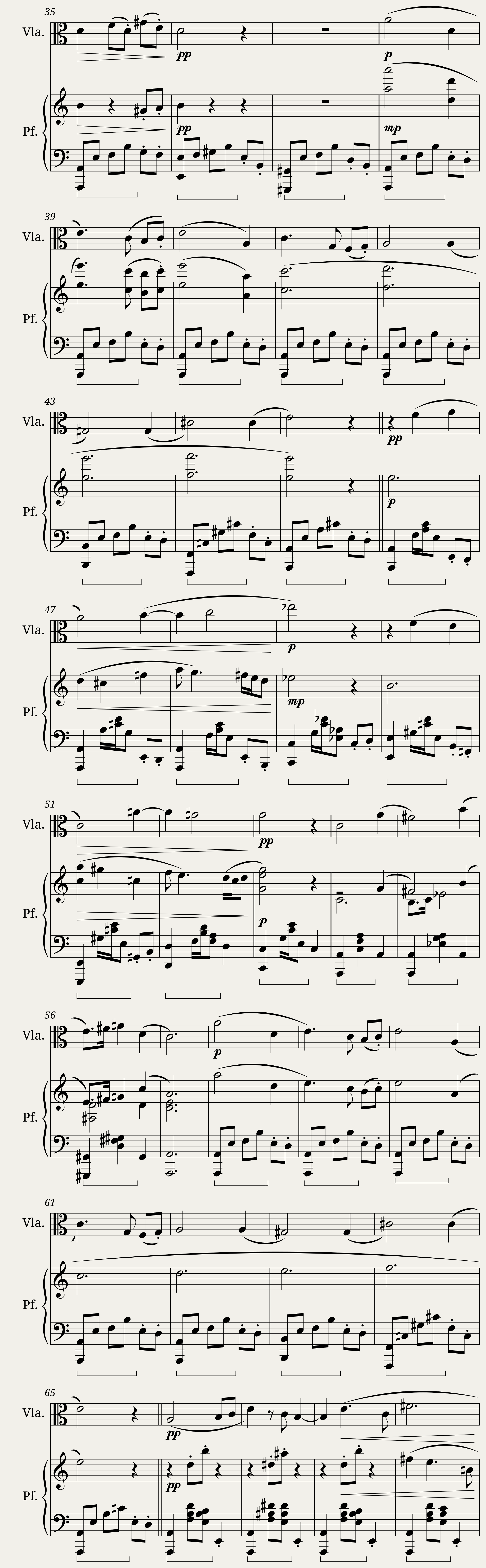 Cantilena per pianoforte e viola Opus 27 — 2/3