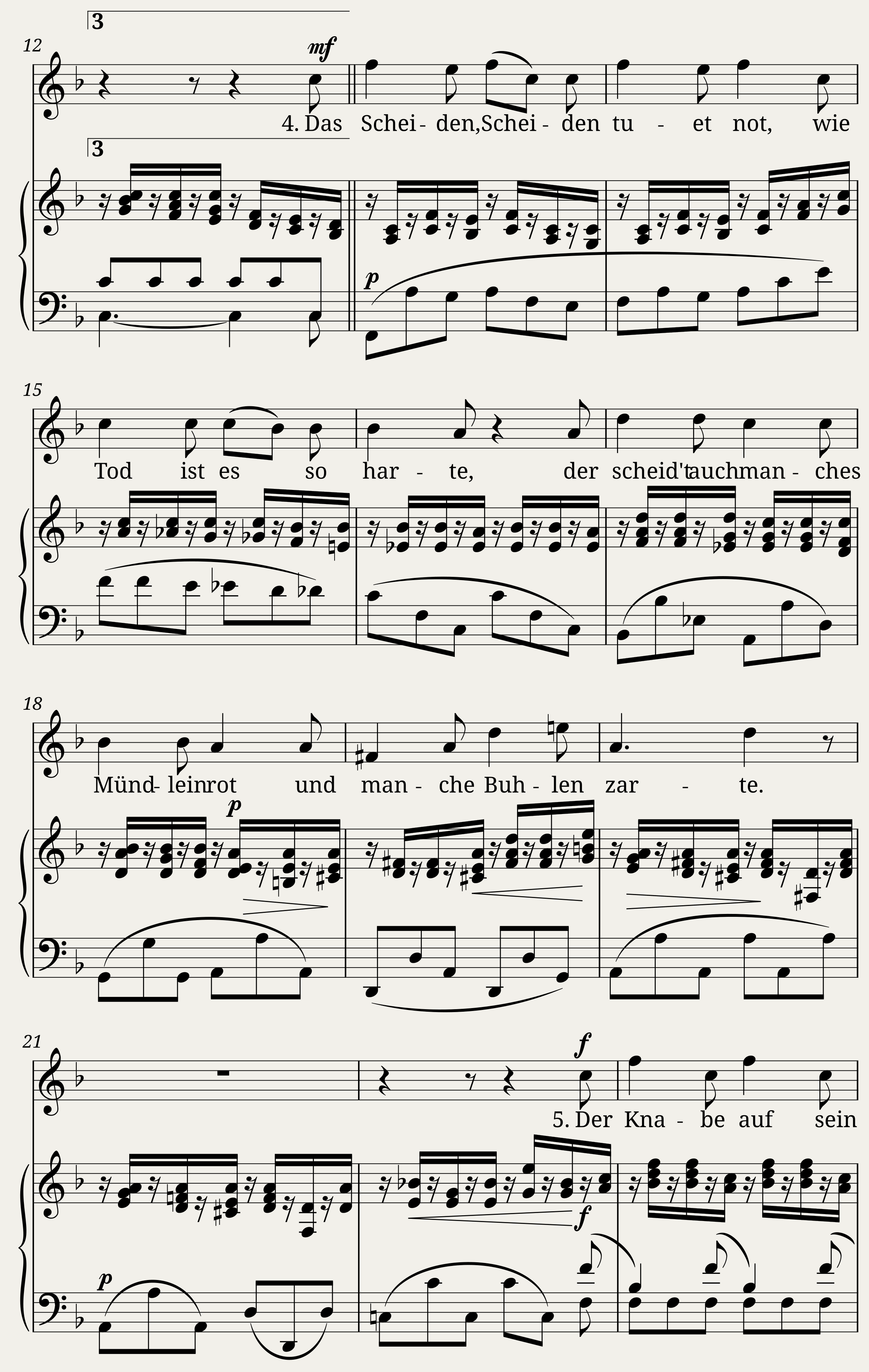 Brahms Johannes - 8 Lieder and Romances Op.14 No.5 - Trennung — 2/3