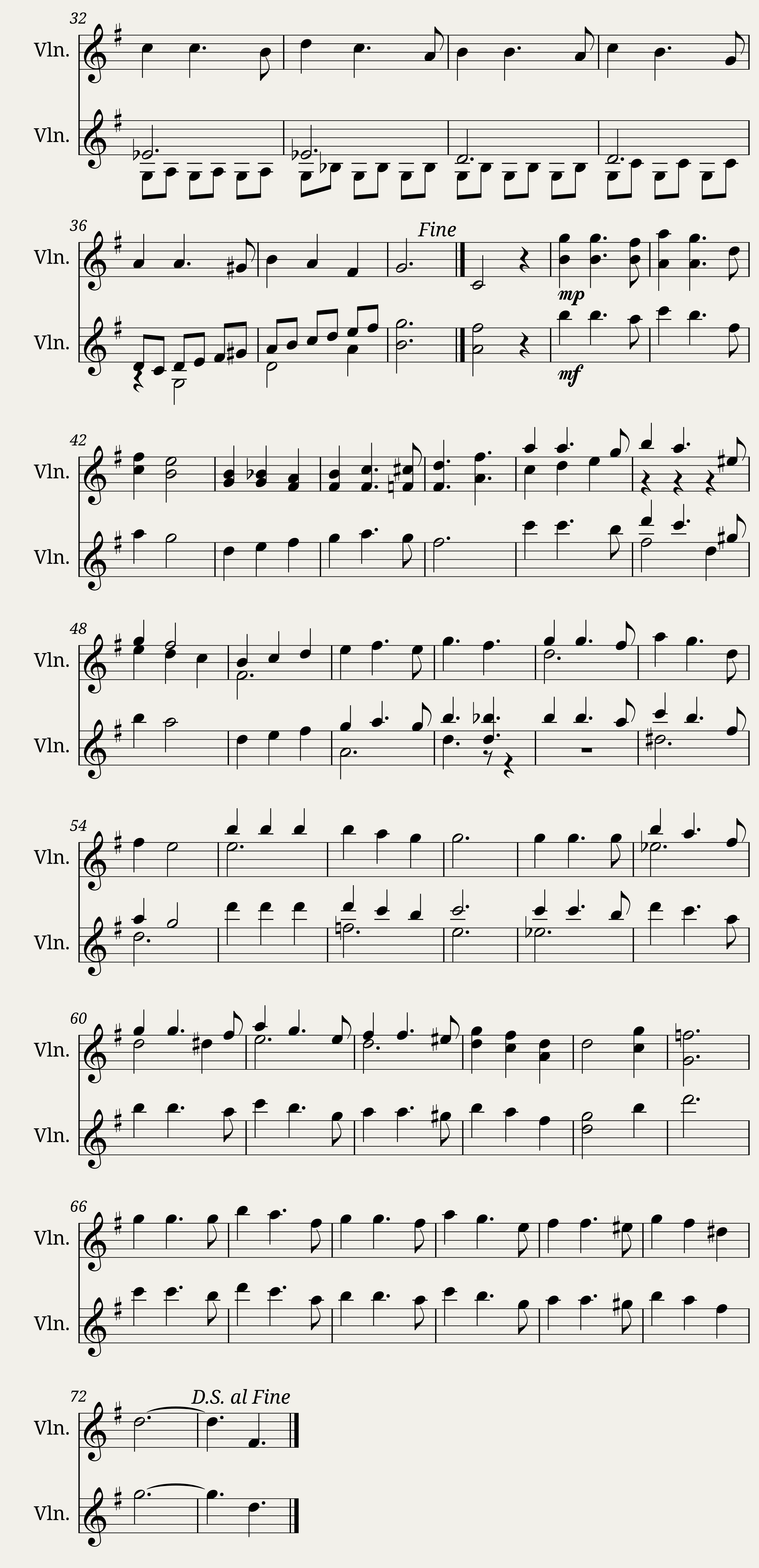 Bellas palabras de vida dos violines — 2/2