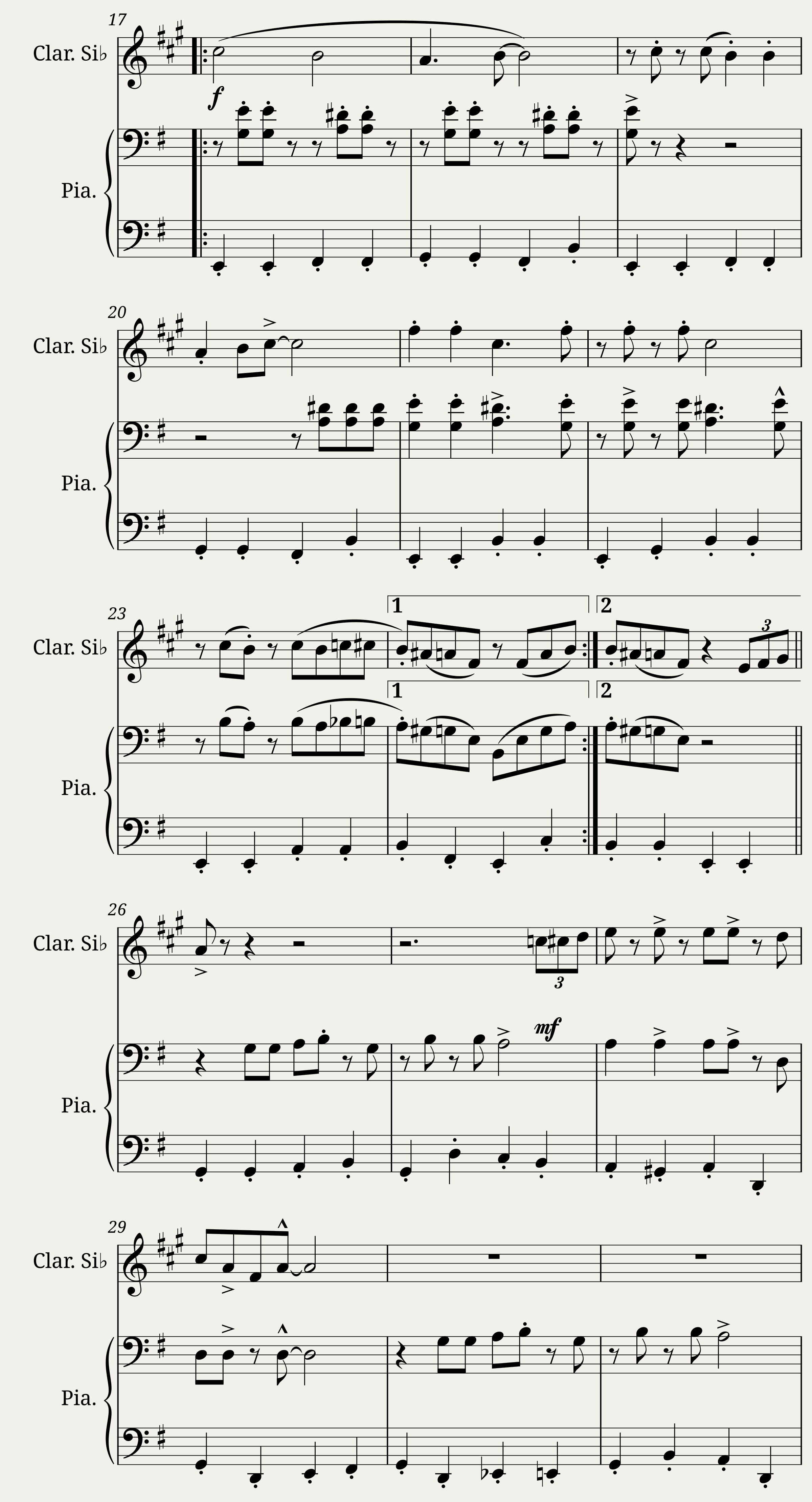 Sing Sing Sing - Piano + clarinet — 2/7